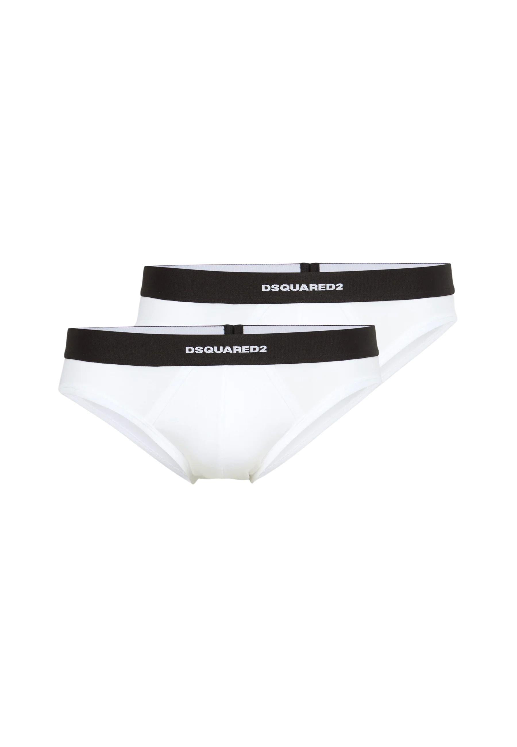Confezione da 2 slip di colore bianco<BR/>