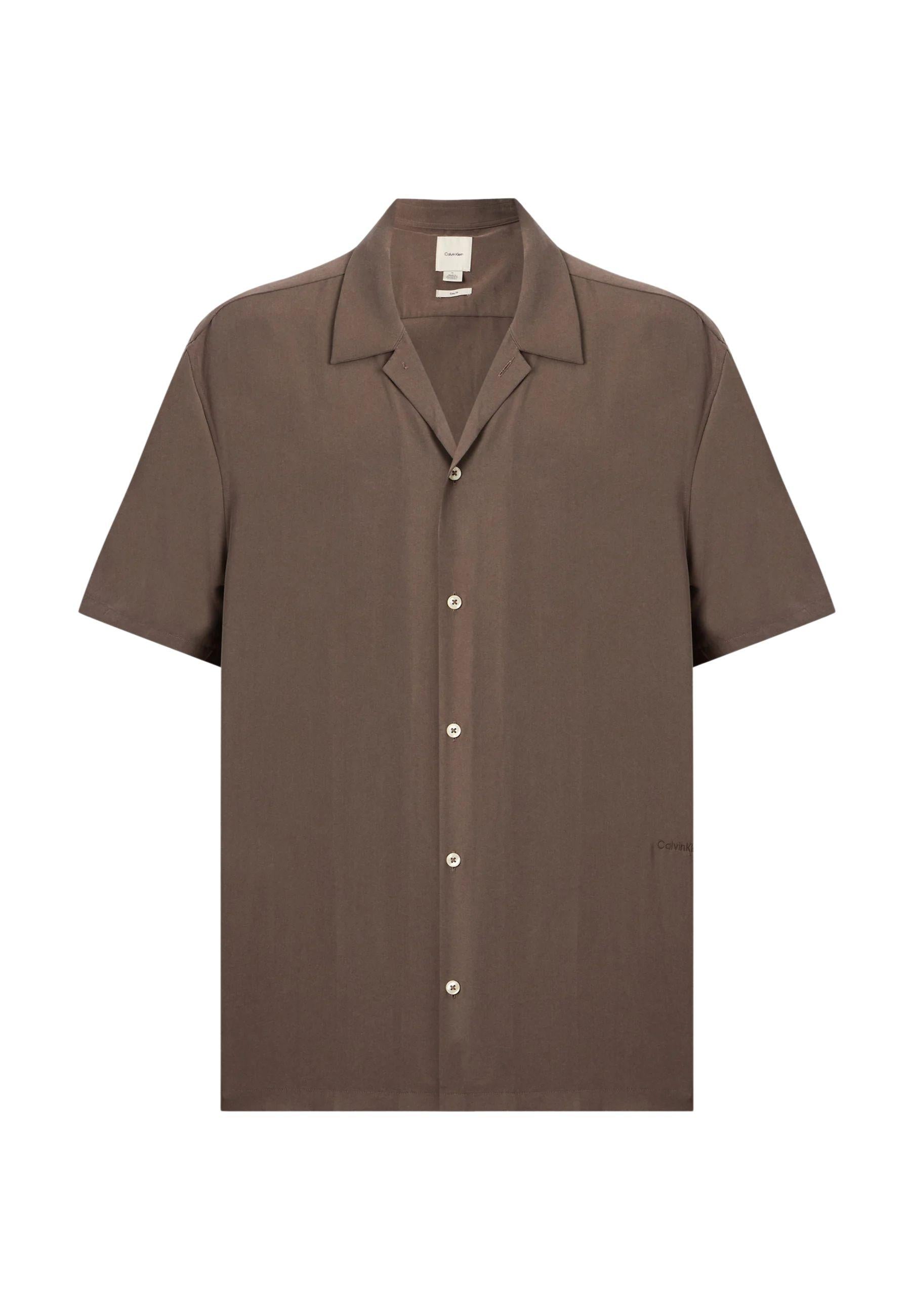 Calvin Klein - Camicia camp collar in modal