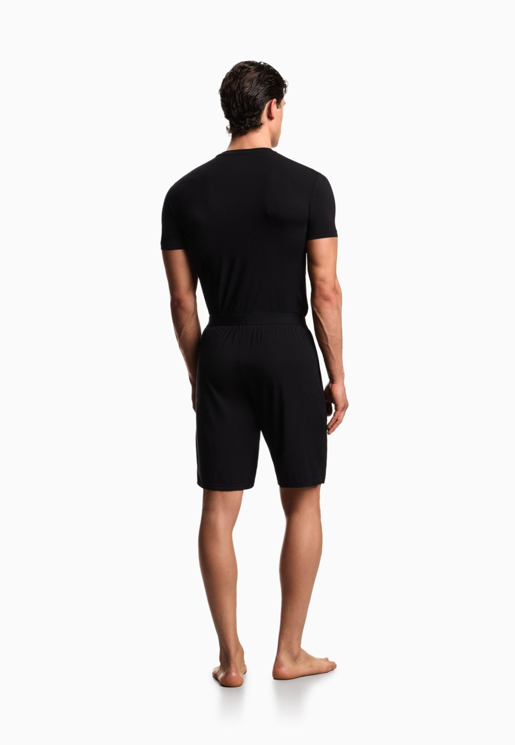 EMPORIO ARMANI - Pigiama con Bermuda in Soft Modal
