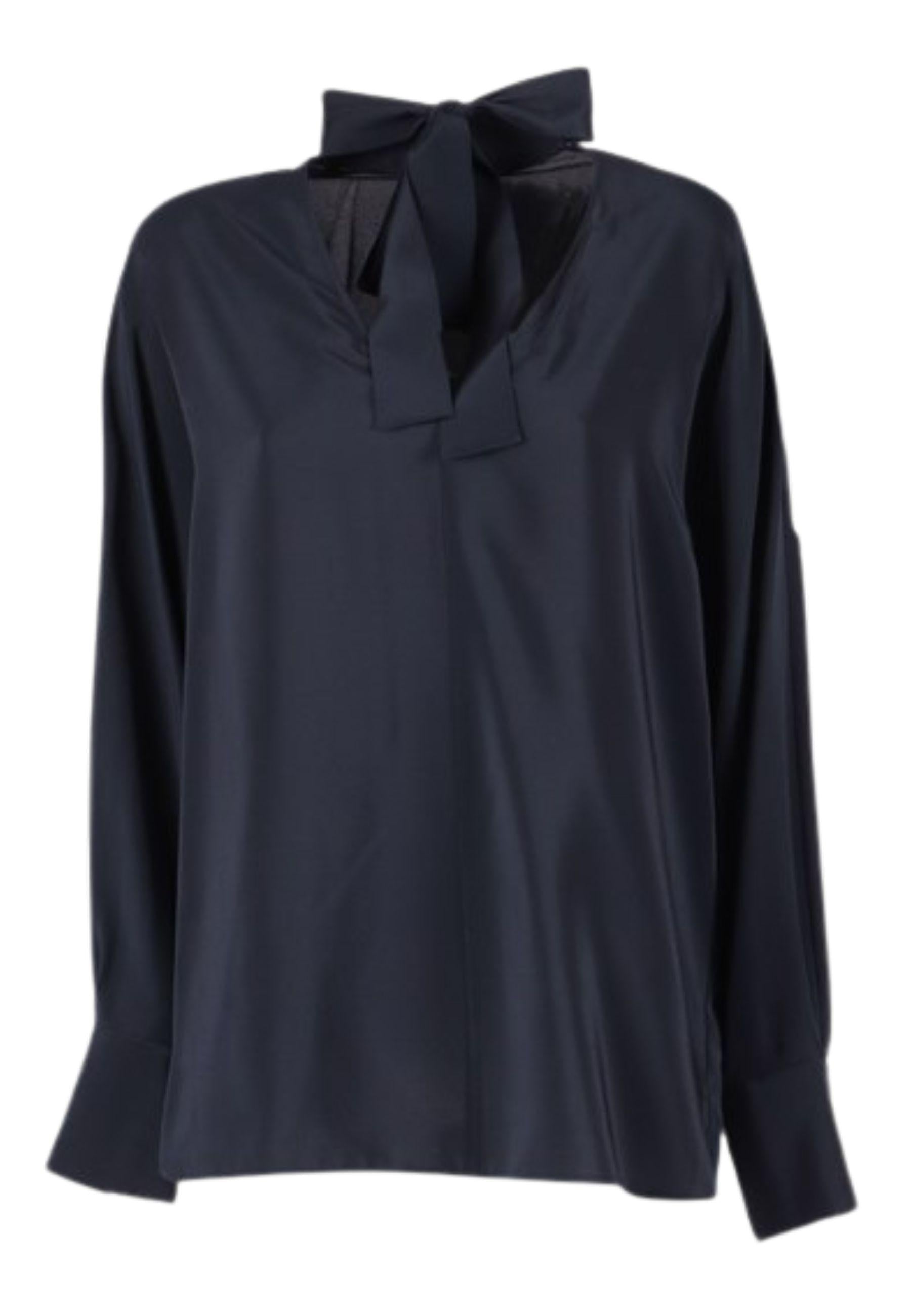 Max Mara Studio - Blusa in seta con fusciacca