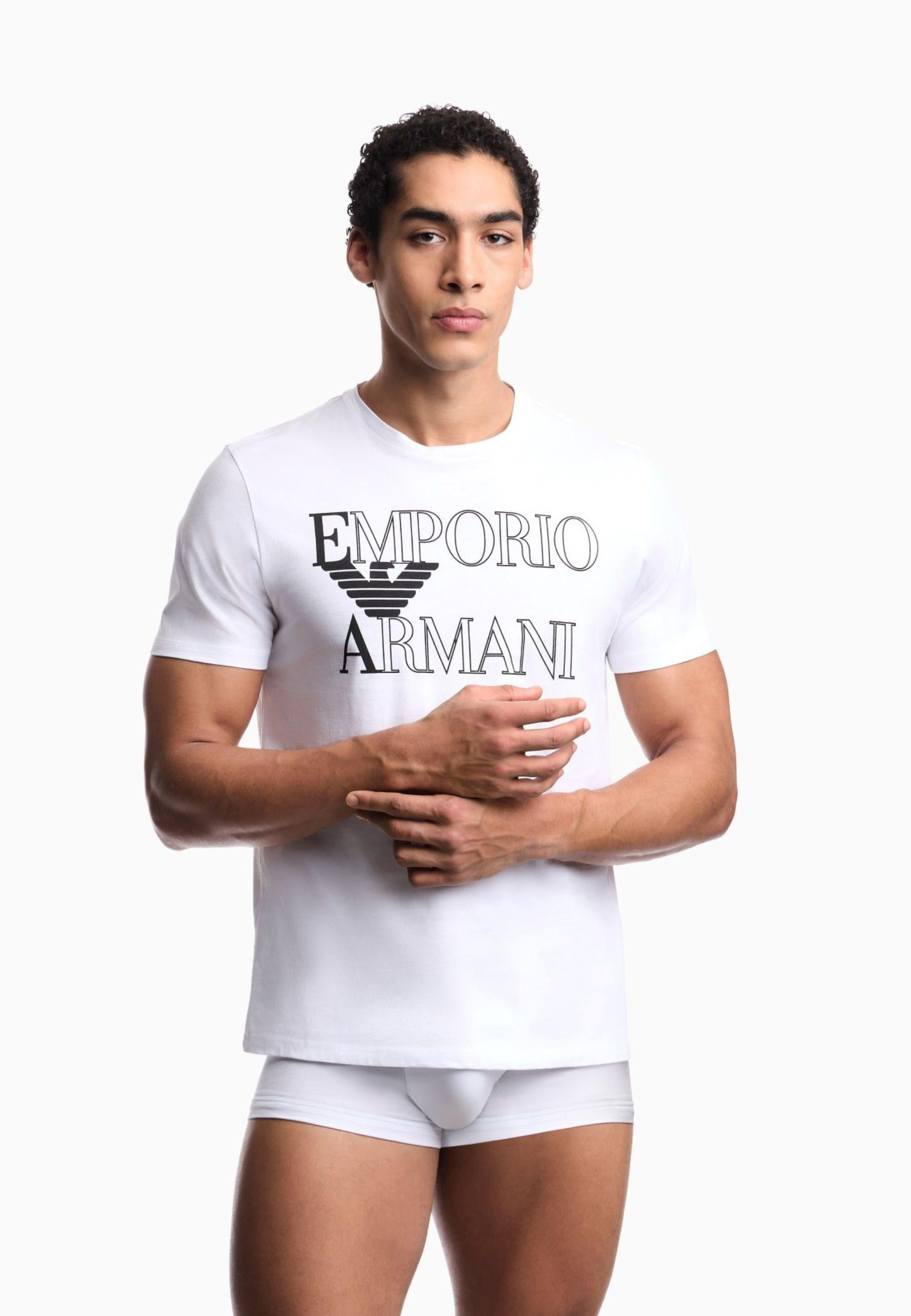 EMPORIO ARMANI - T-Shirt Beachwear Bold Logo