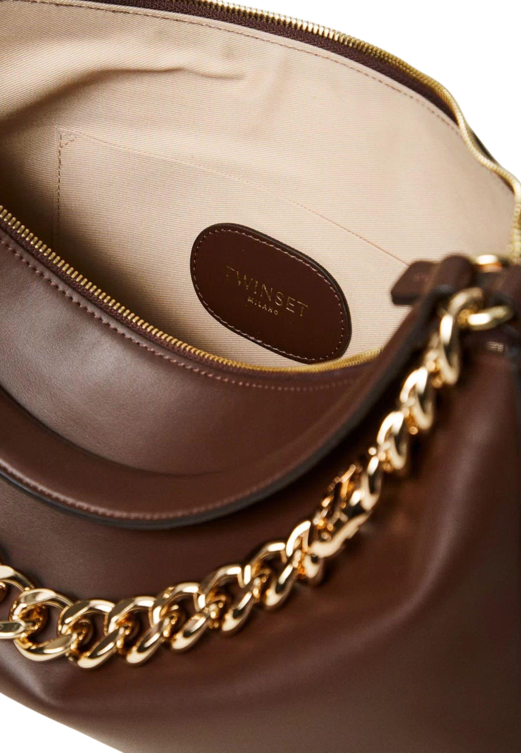 Borsa 'Liliane' media in pelle