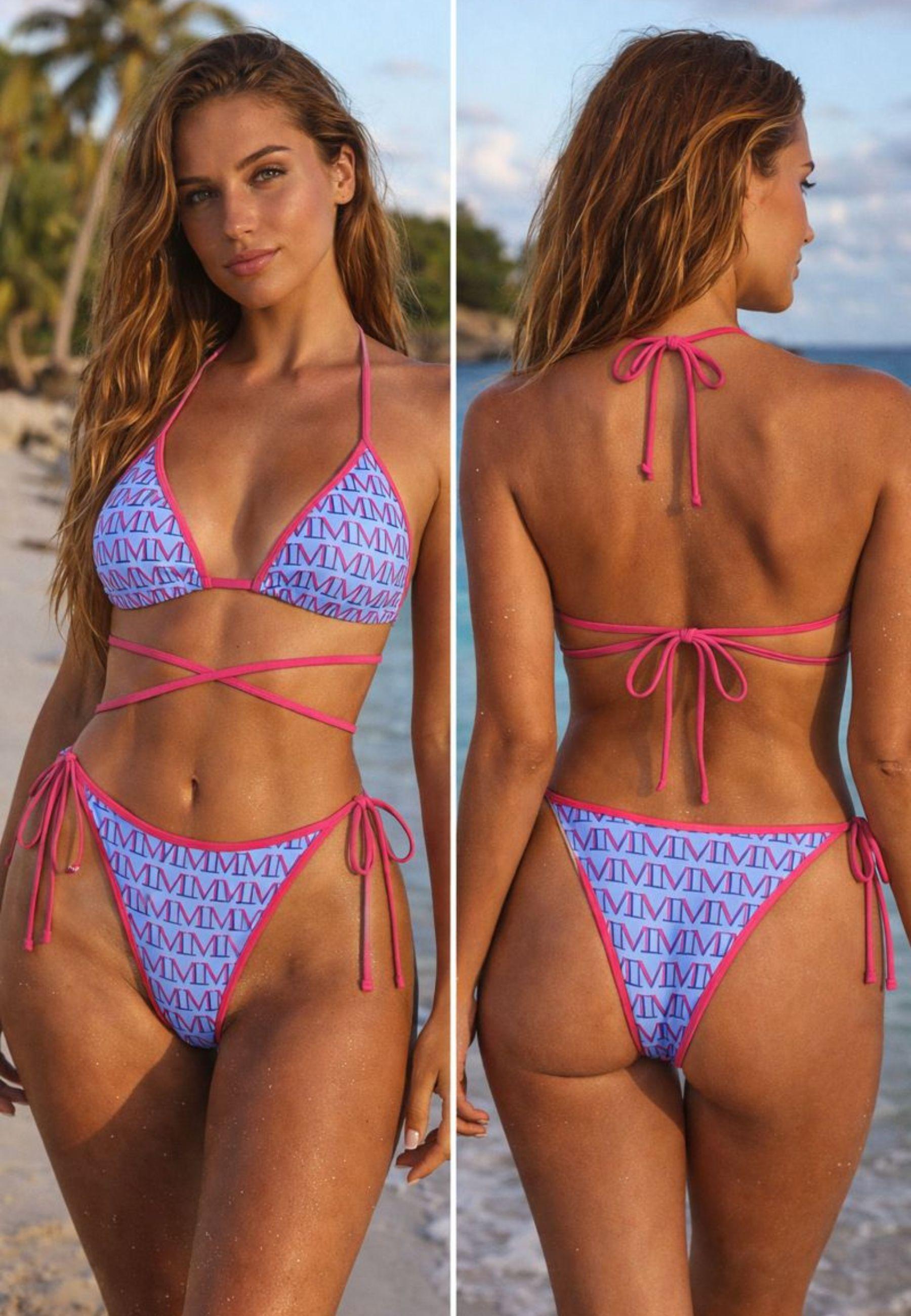 Bikini Triangolo Fantasia Monogram MM - Margherita Mazzei