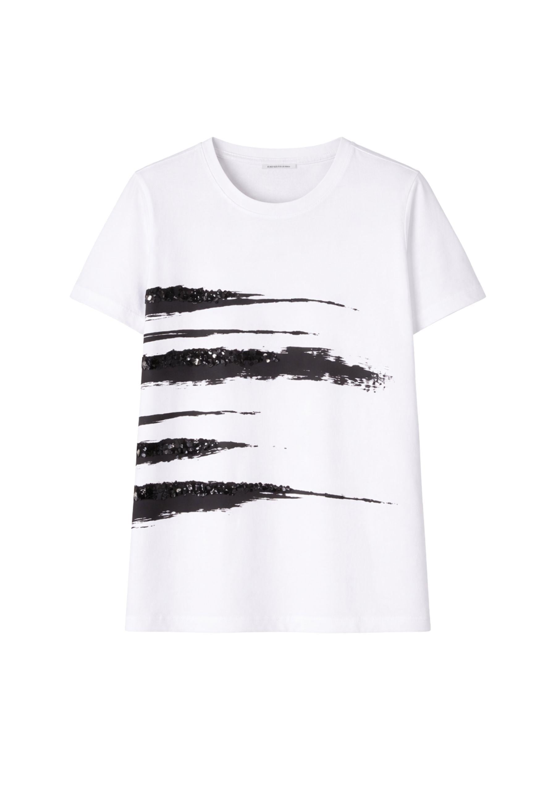 Max Mara Studio - T-shirt in puro cotone con stampa