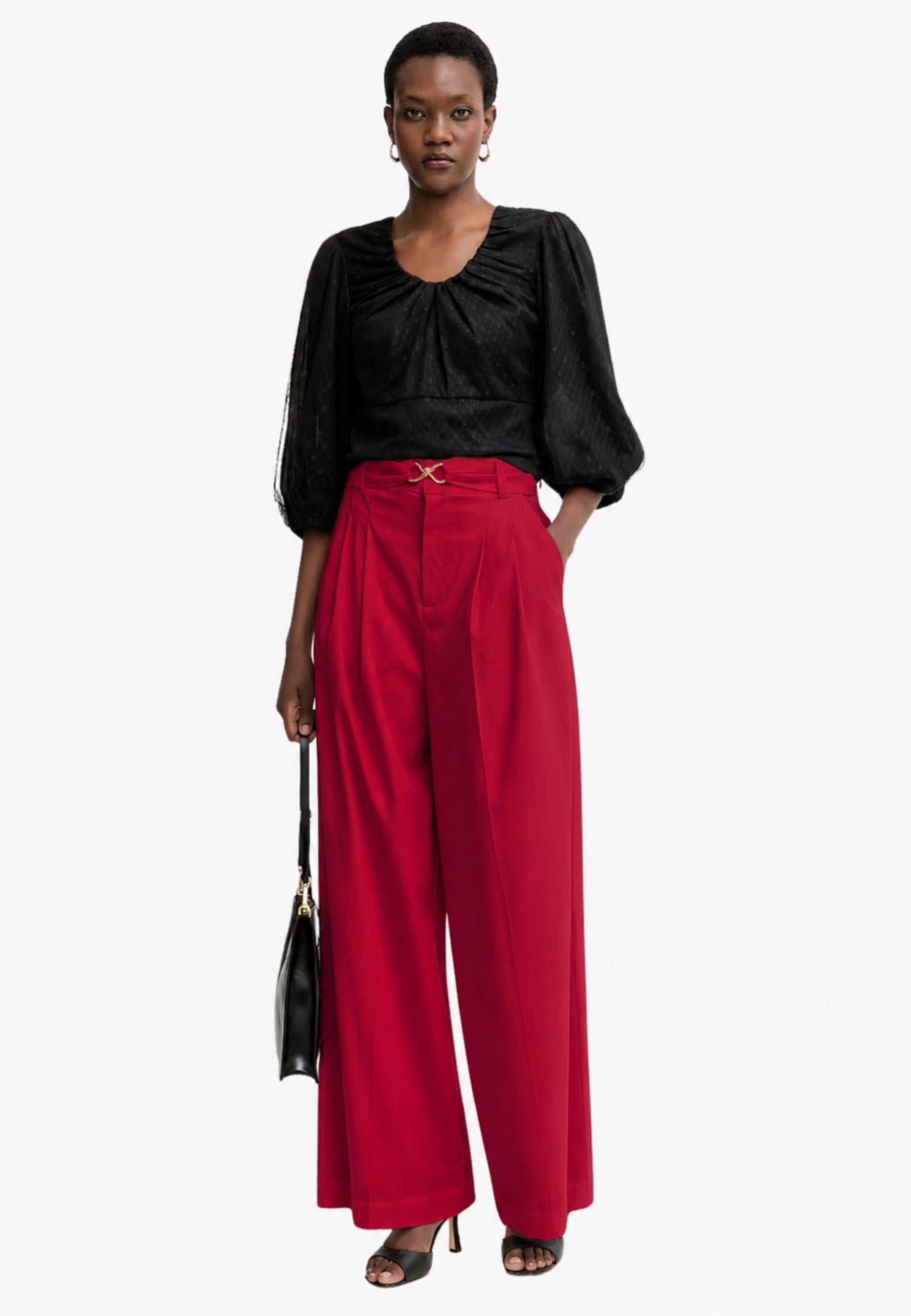 Pantalone Twinset in cotone stretch