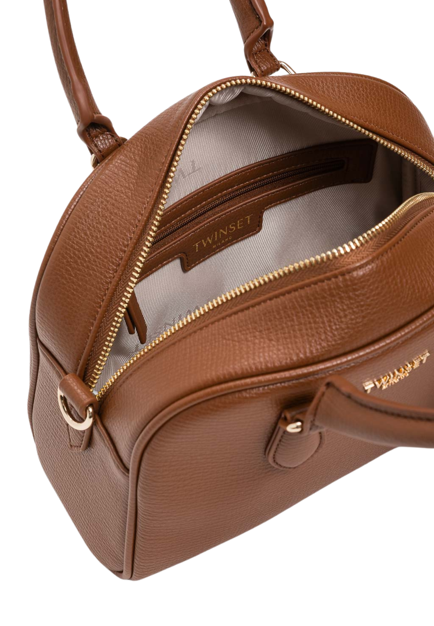 Borsa Marrone Effetto Pelle Granata