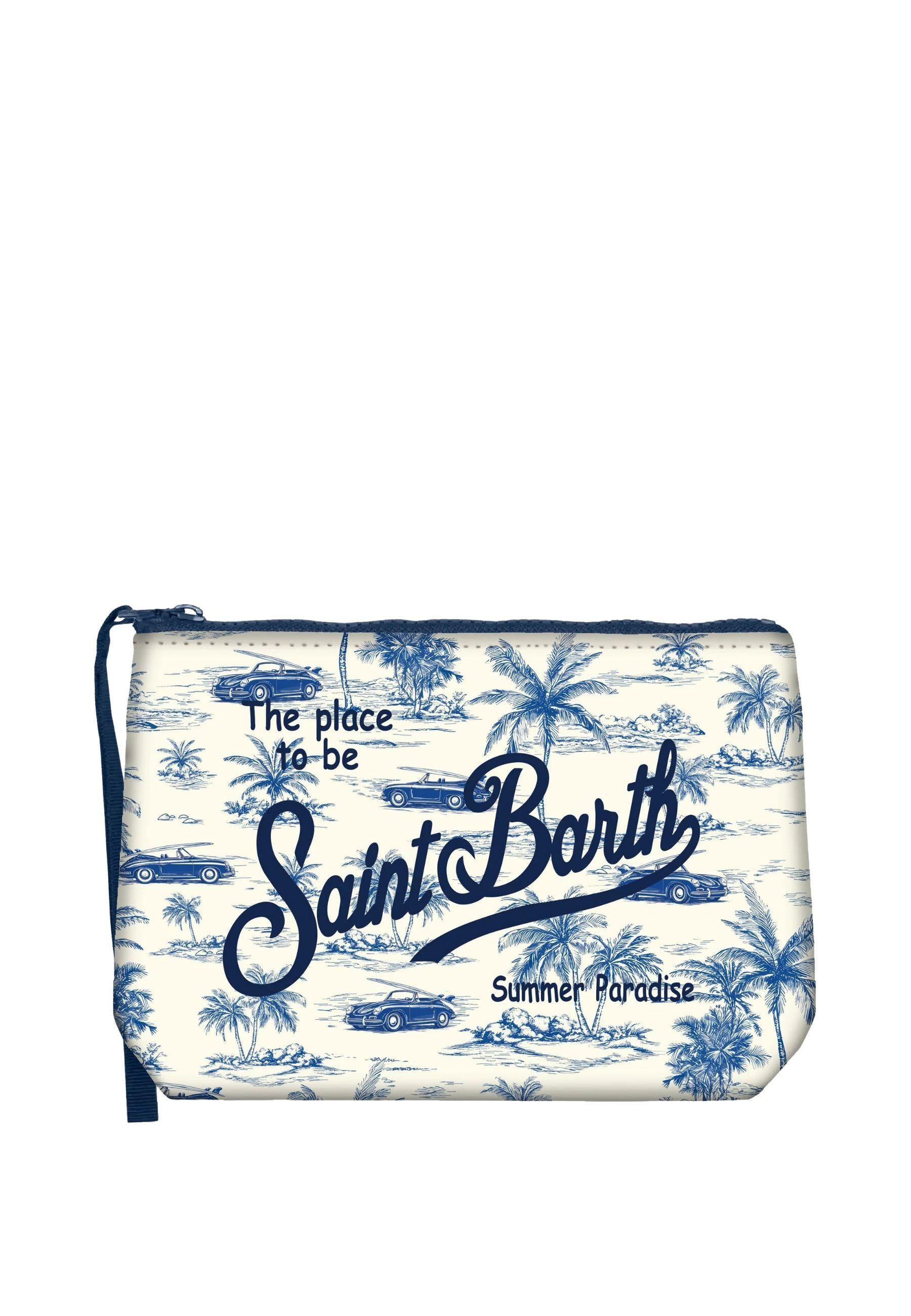 Pochette Aline in scuba con stampa Toile de Jouy - Special Edition AI Rich by Rick