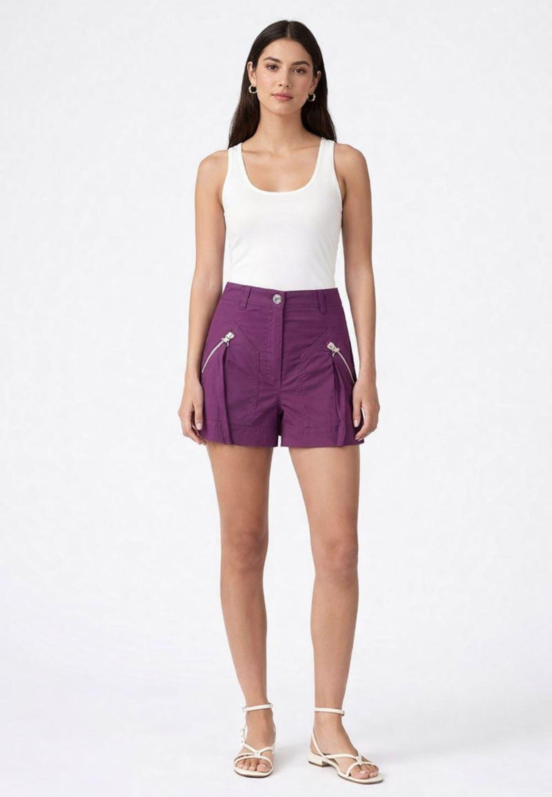 PINKO - Shorts donna in cotone stretch