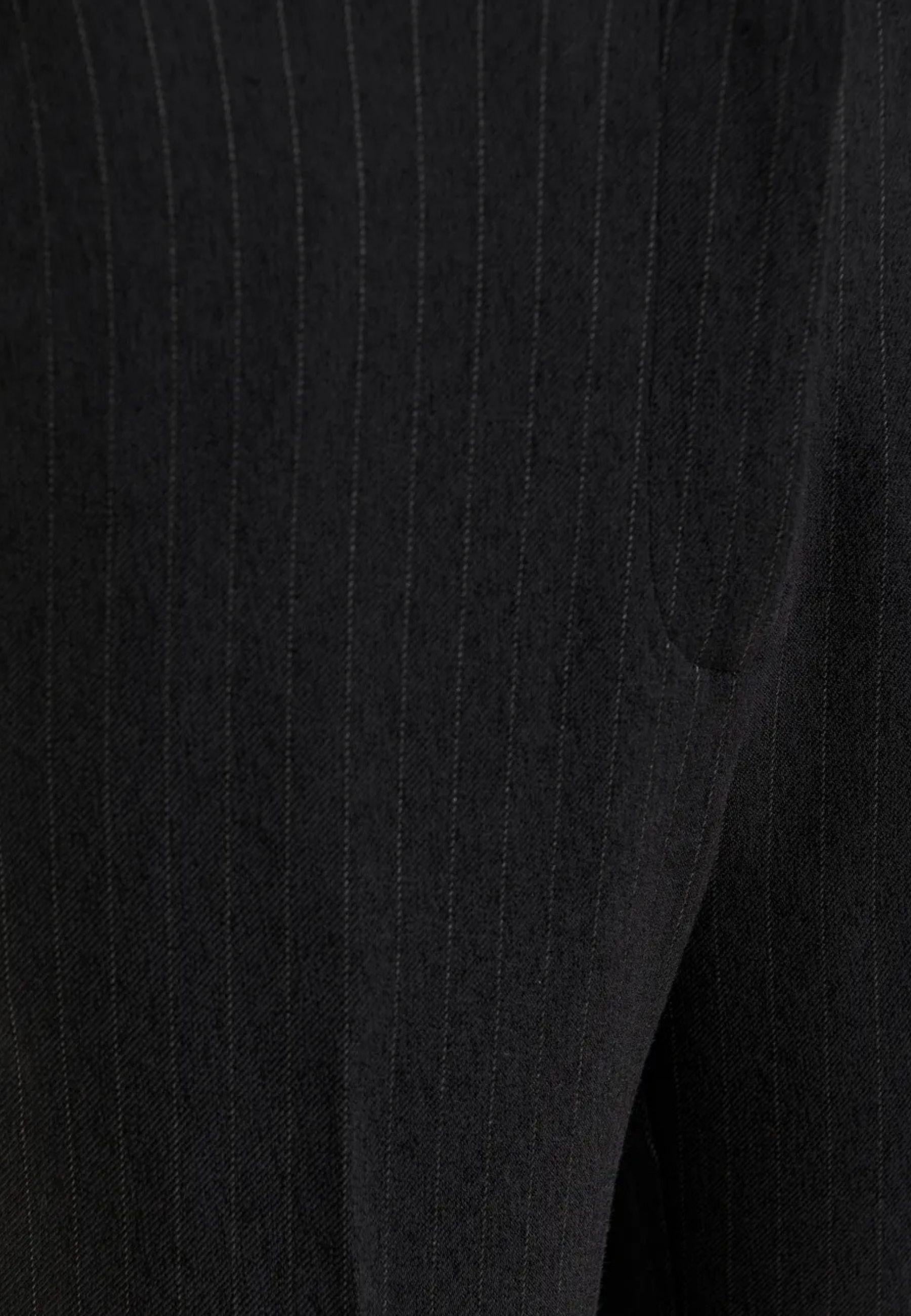 Pantaloni flare a vita alta con gessatura