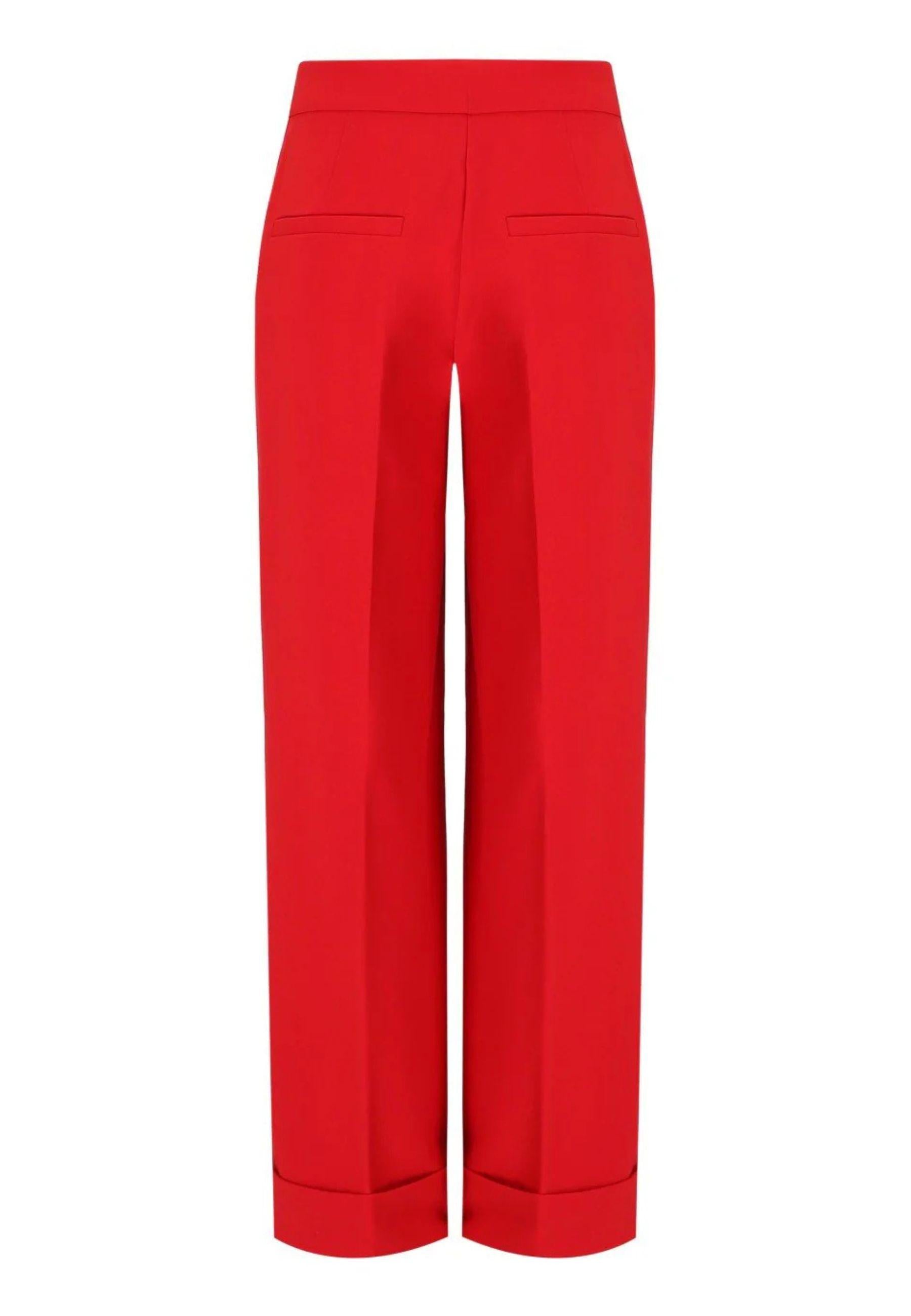 Essentiel Antwerp - Pantalone Cropped IMO Rosso