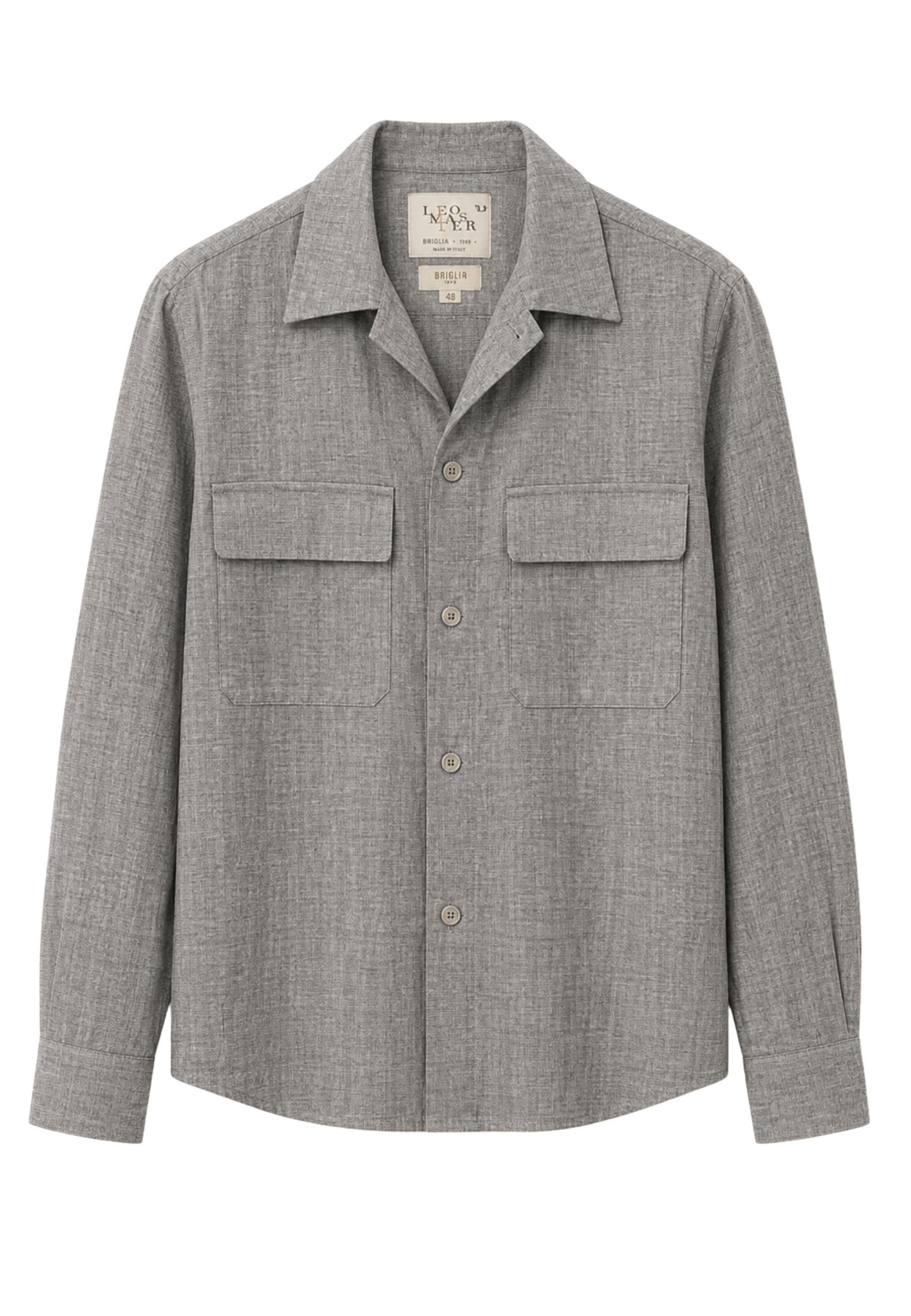 Camicia Giacca Briglia John in Lino Raffia