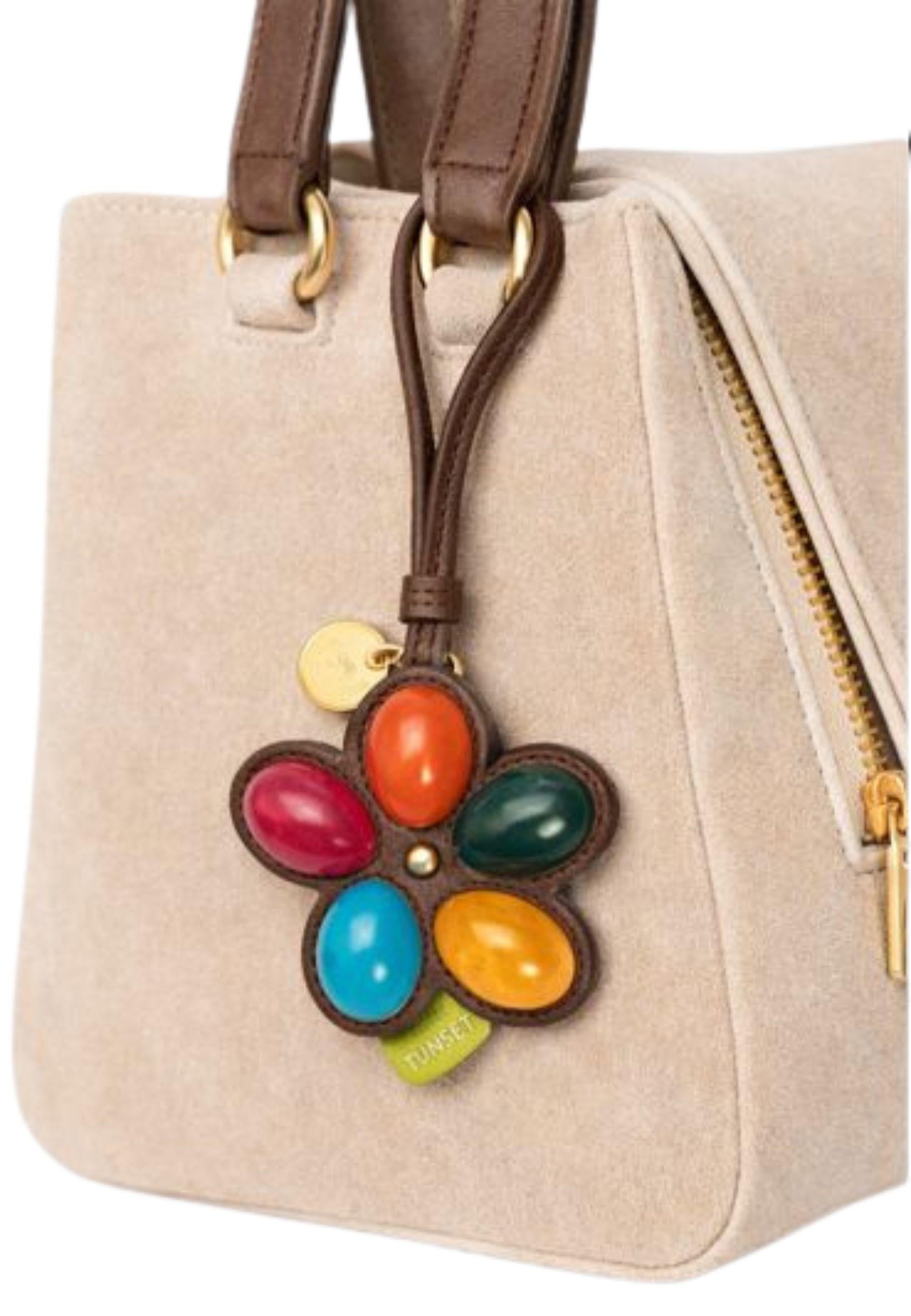 Charm da borsa / portachiavi floreale multicolor
