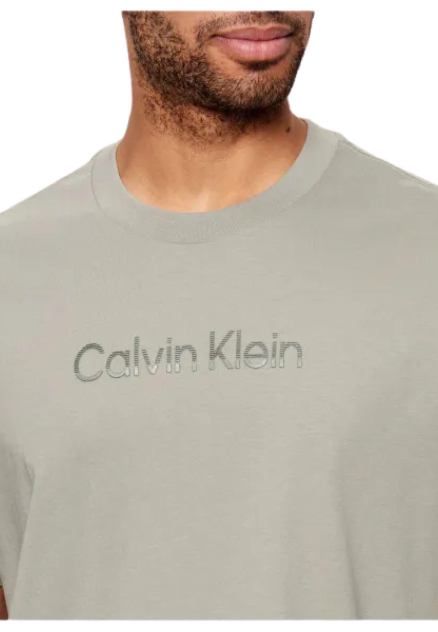 T-shirt Calvin Klein in cotone - Verde