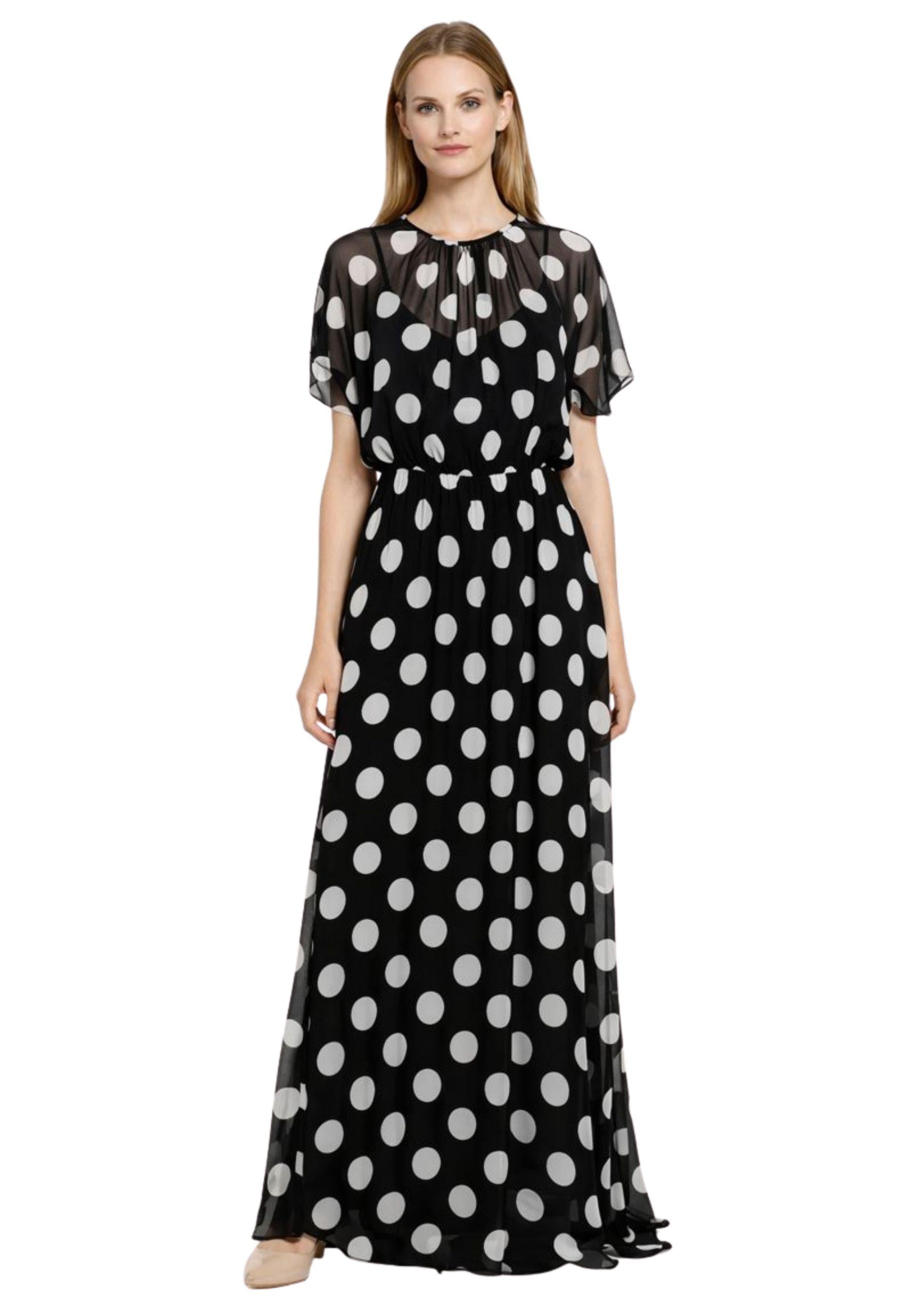 Abito lungo in chiffon