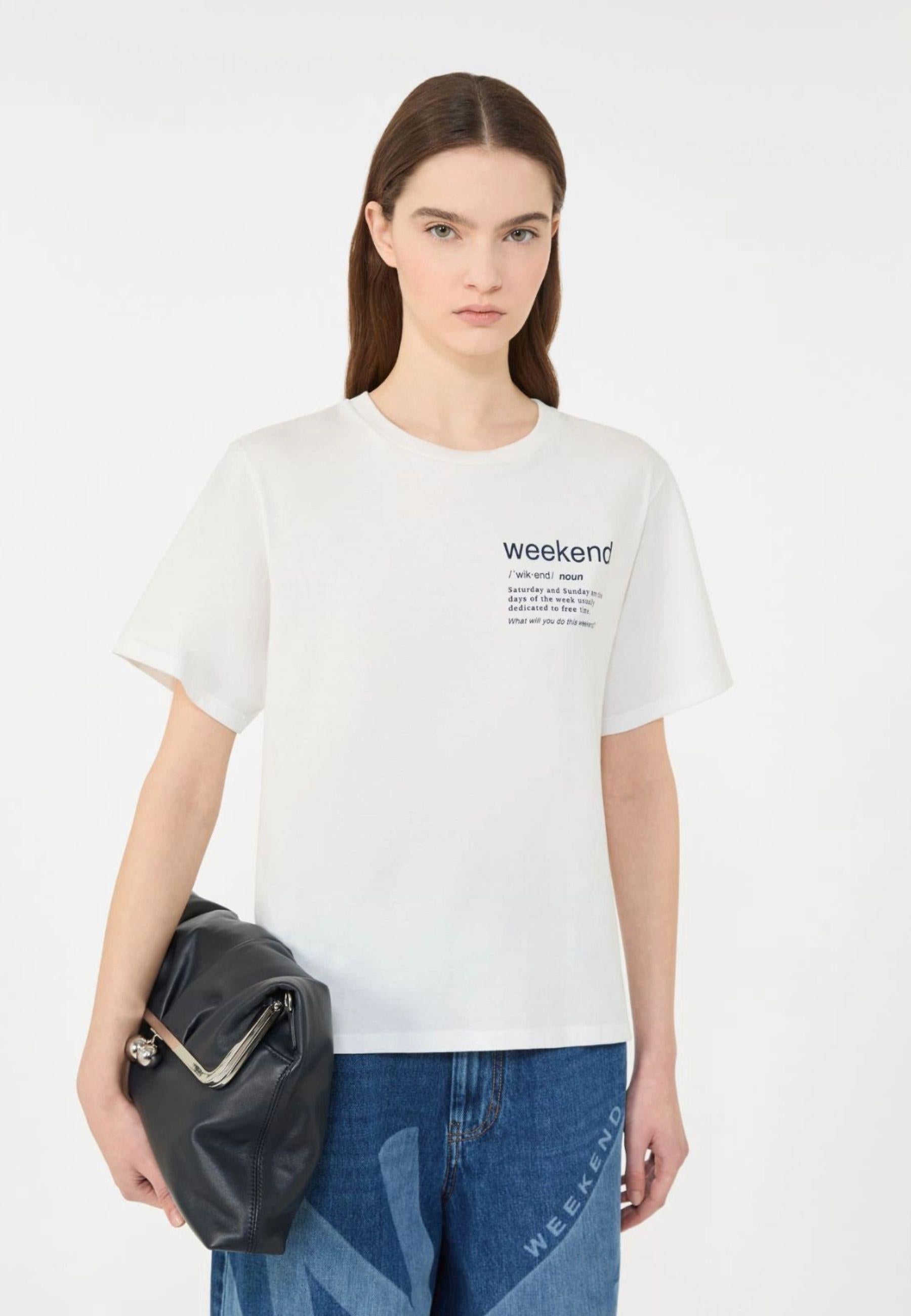 T-shirt in Cotone Biologico con Stampa Grafica