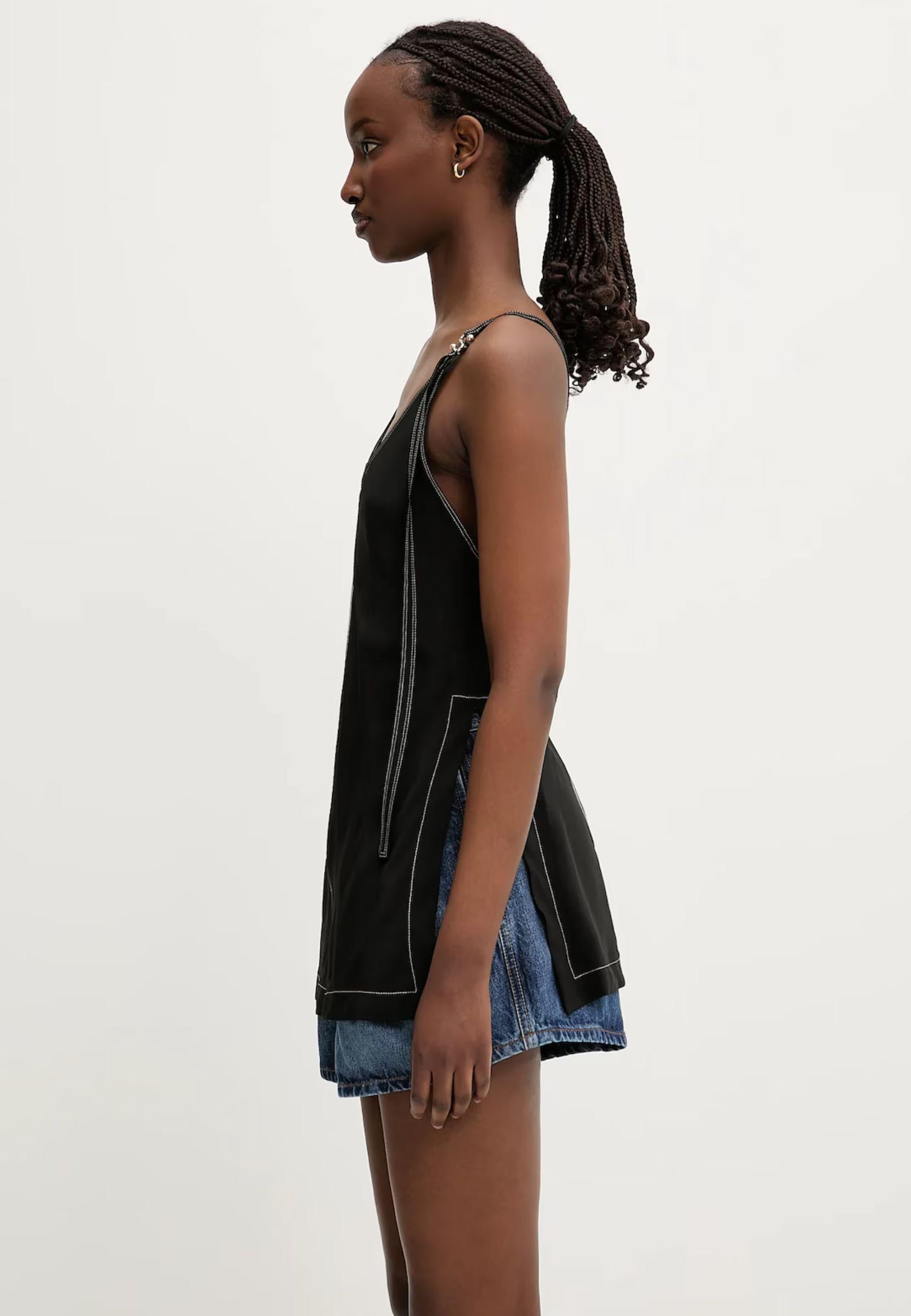 Top Sportmax "Waser" in viscosa