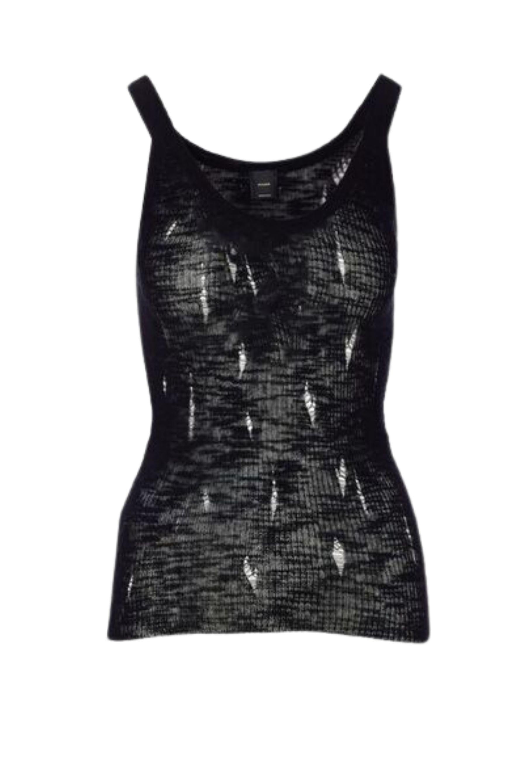 Top Sergio in maglia con rotture - Slim Fit