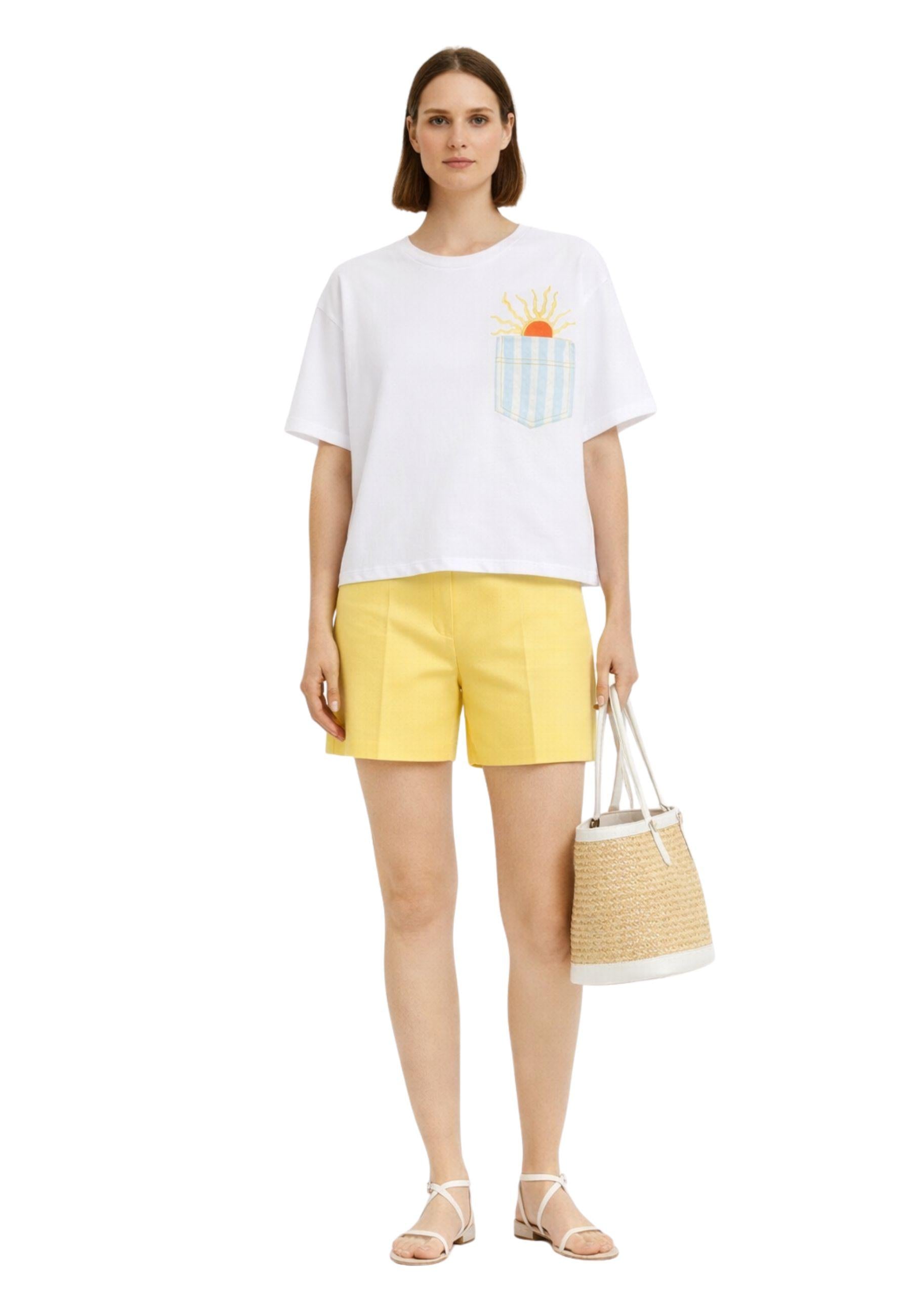 iBlues - T-shirt in jersey di cotone con stampa e ricamo