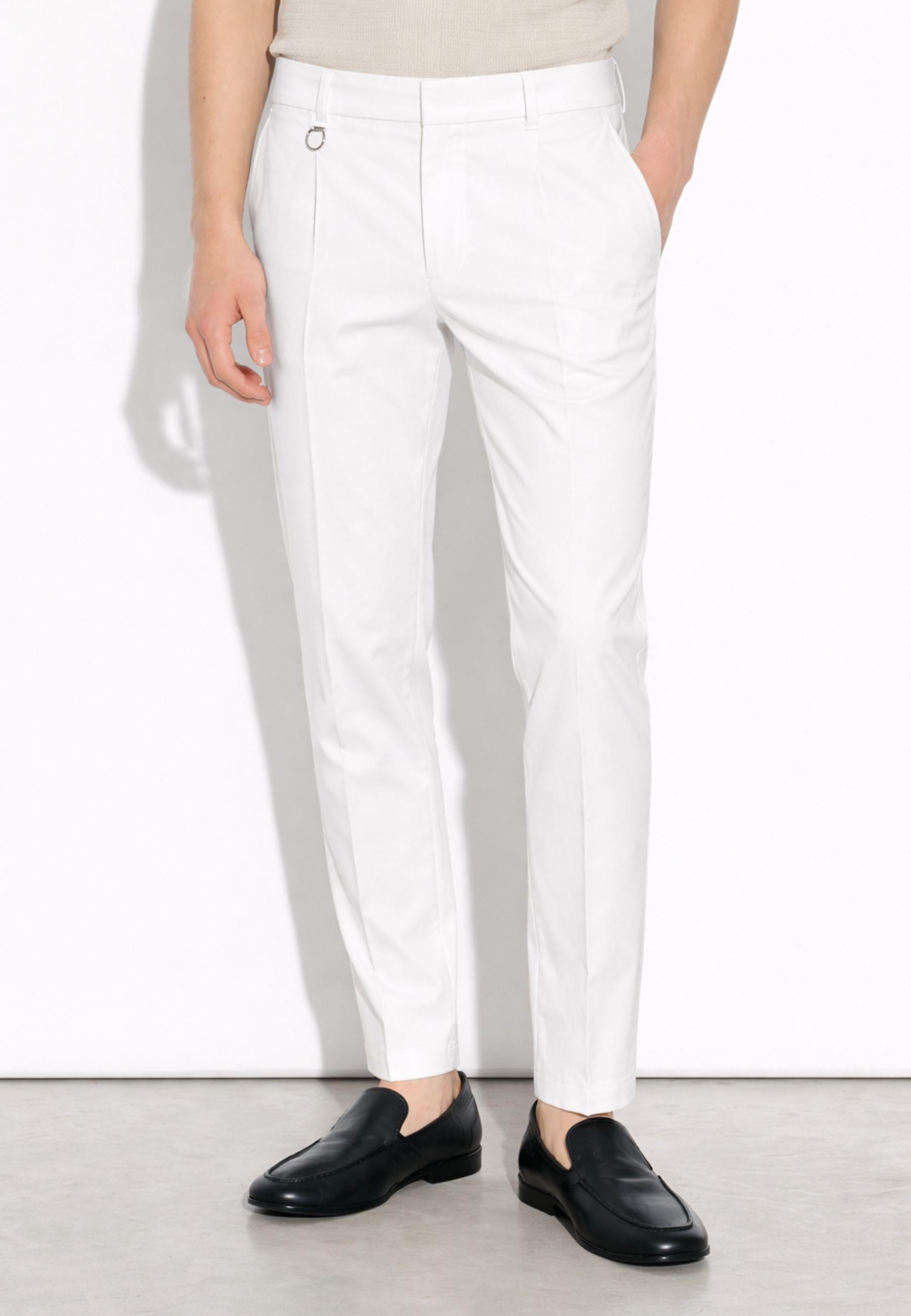 Paolo Pecora - Pantalone uomo in cotone stretch