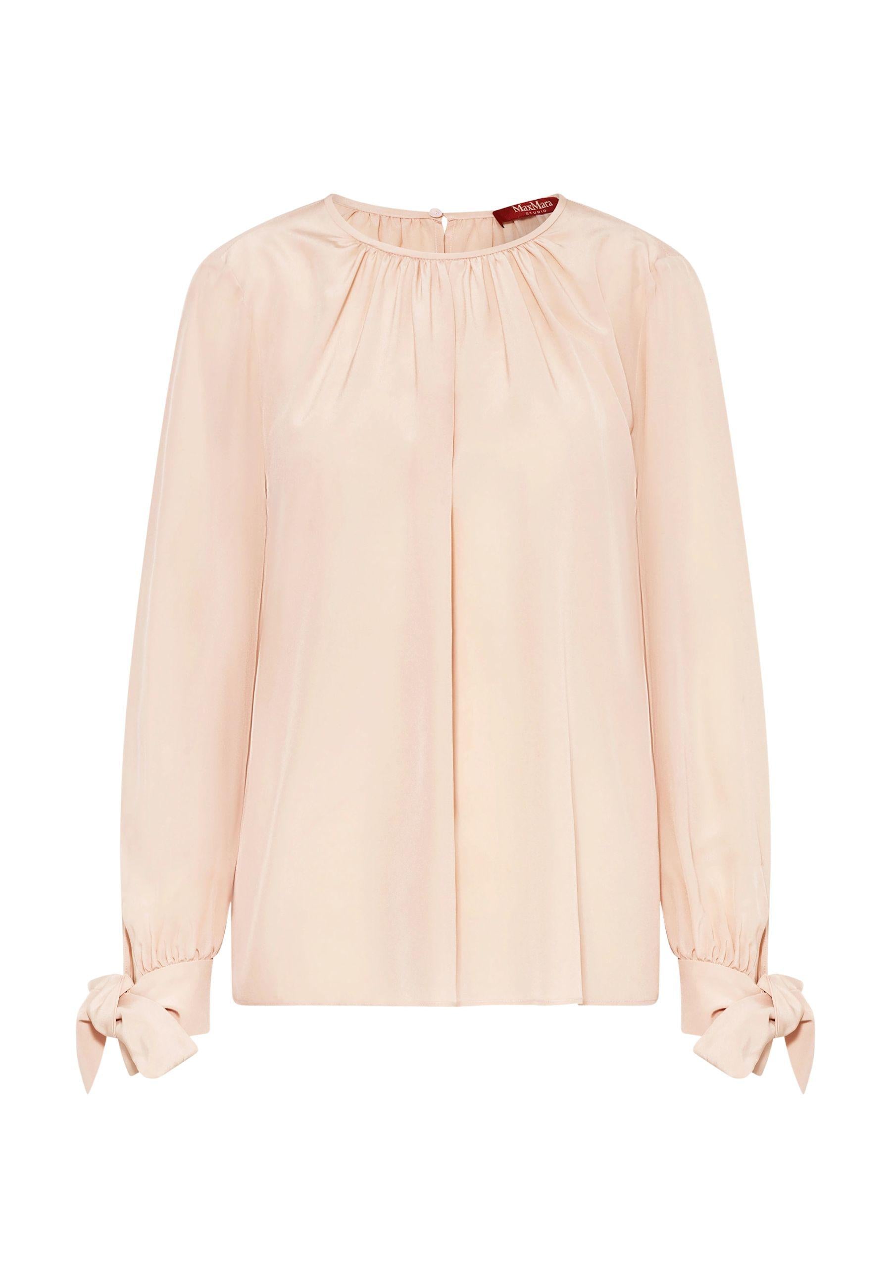 Max Mara Studio - Blusa in seta con fiocchi ai polsi