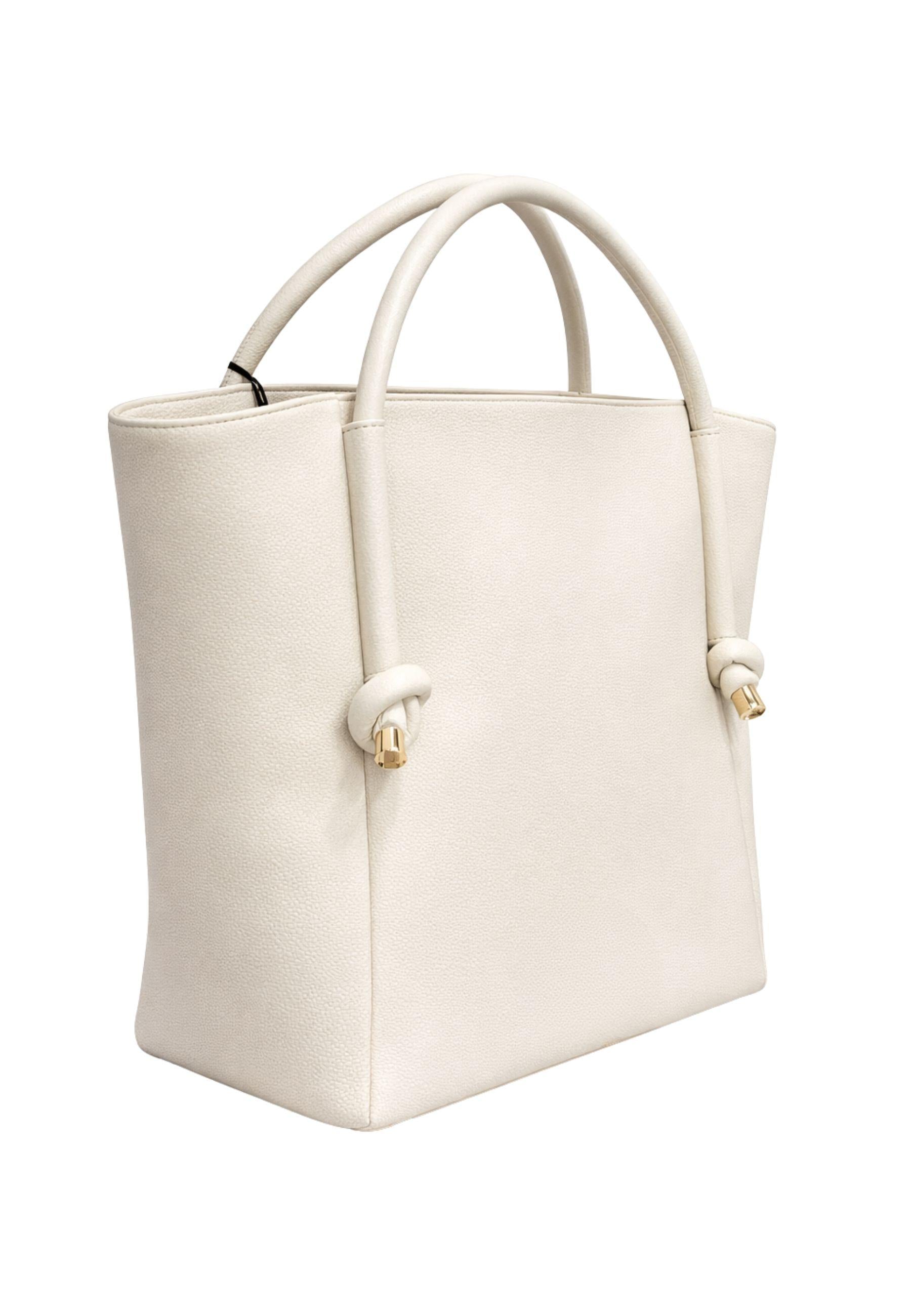 Borsa Tote Grande in Eco-pelle con Logo