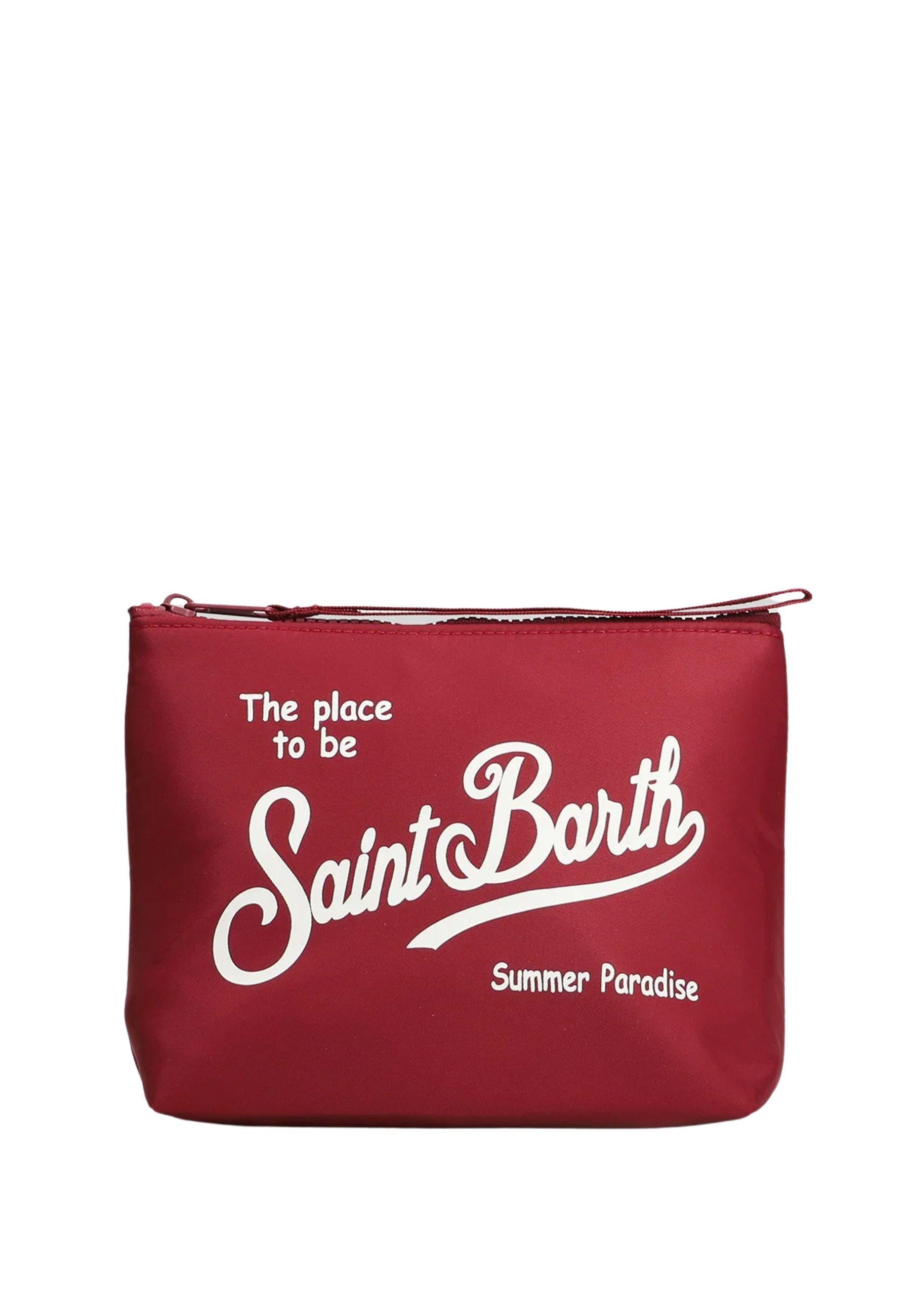 Saint Barth MC2 Pochette Aline in nylon bordeaux