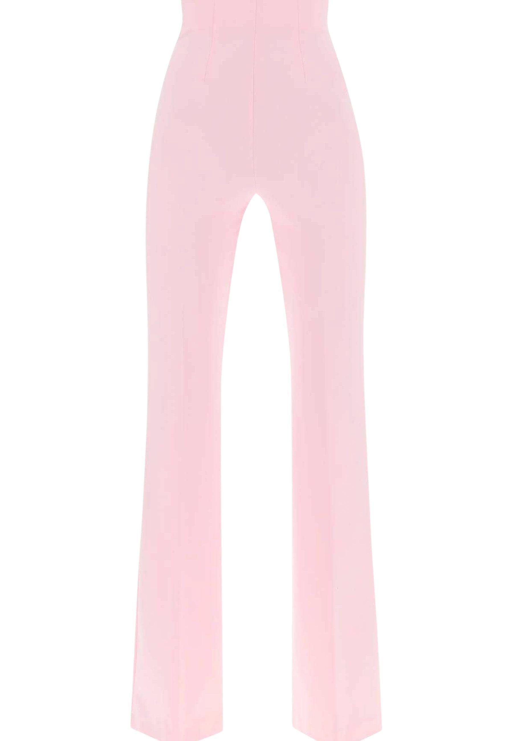 Sportmax - Pantaloni flare in jersey tecnico effetto scuba