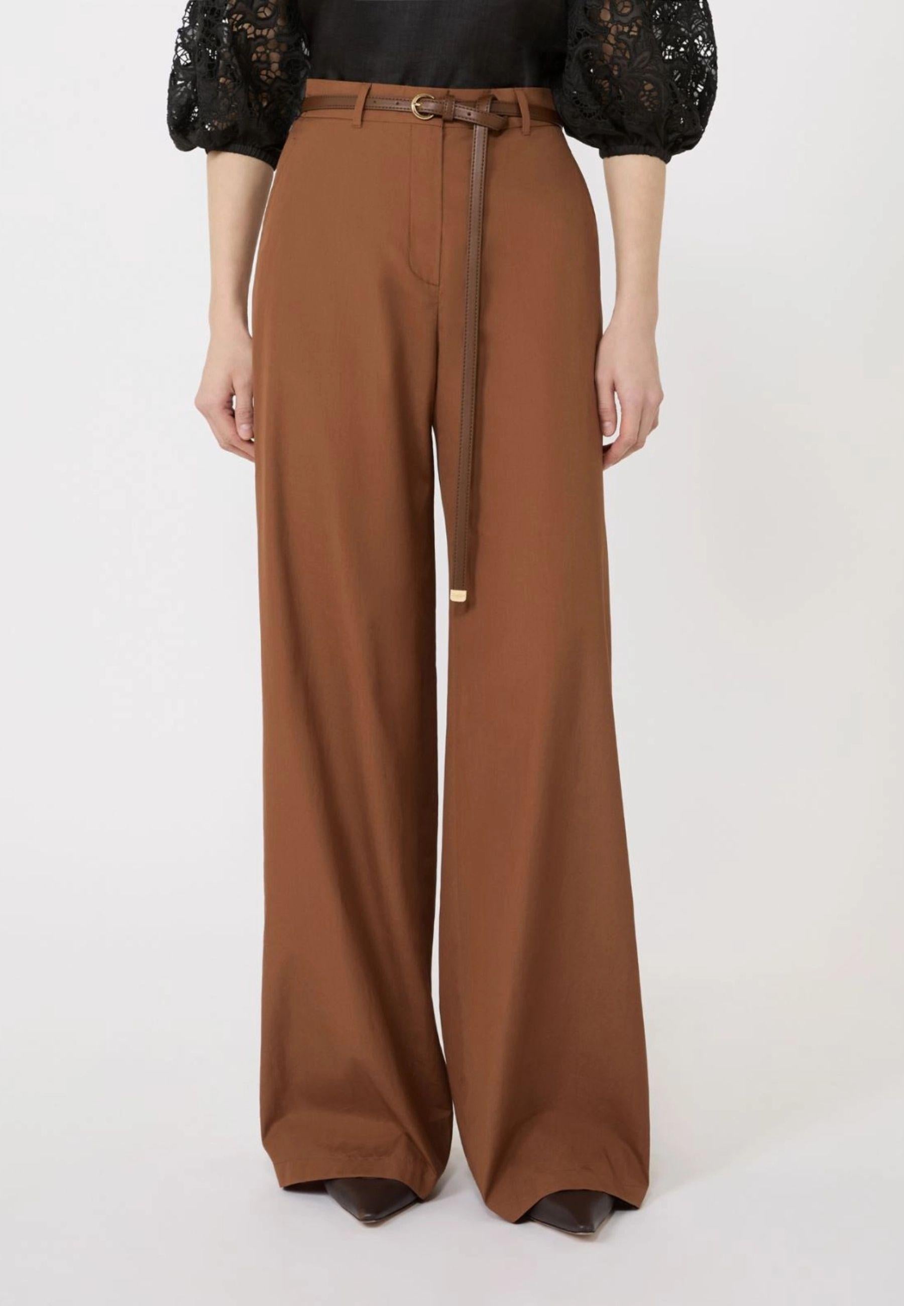 Max Mara Studio - Pantalone in popeline di cotone