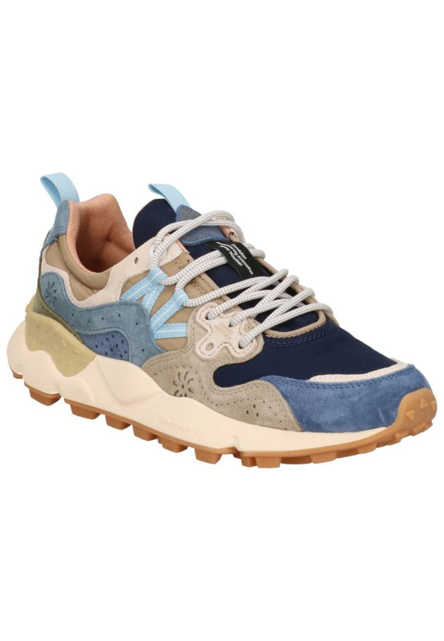 Flower Mountain - Sneakers in camoscio e tessuto