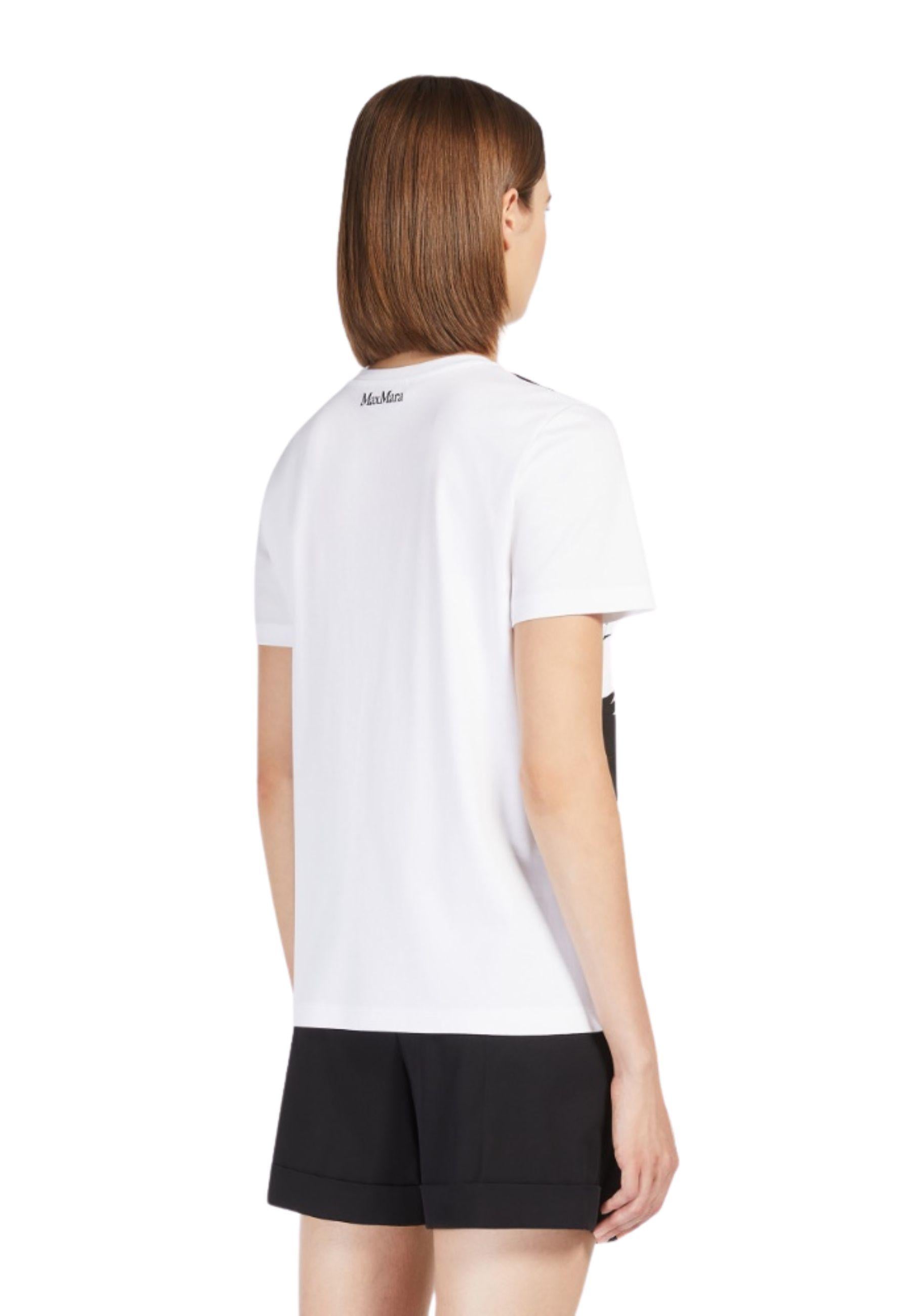 T-shirt in jersey con stampa
