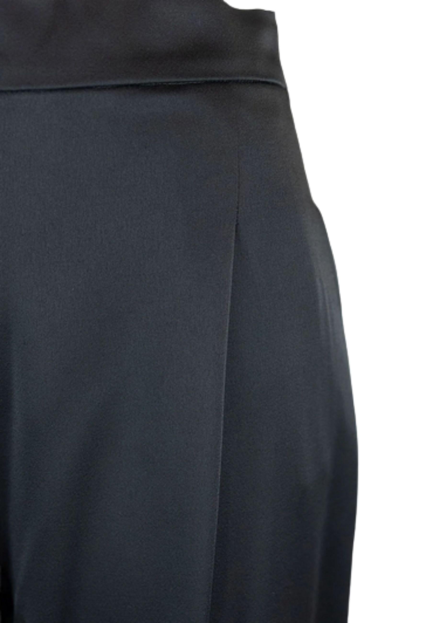 Pantalone Attila in Envers Satin Nero