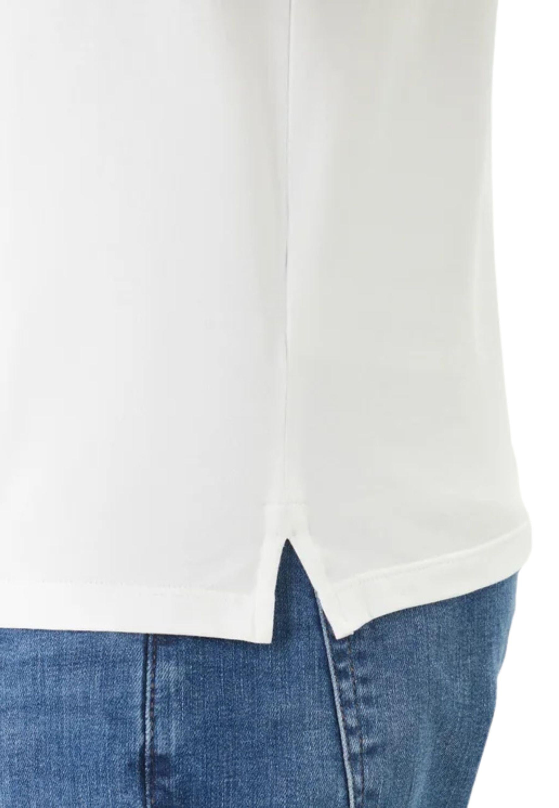 Polo Calvin Klein in cotone stretch - Bianca