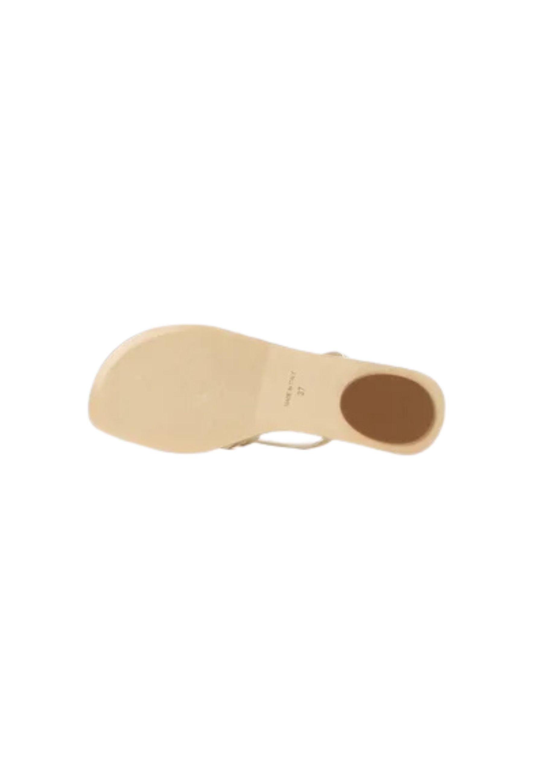 Weekend Max Mara - Sandali Fiabe con cinturino in pelle dorata