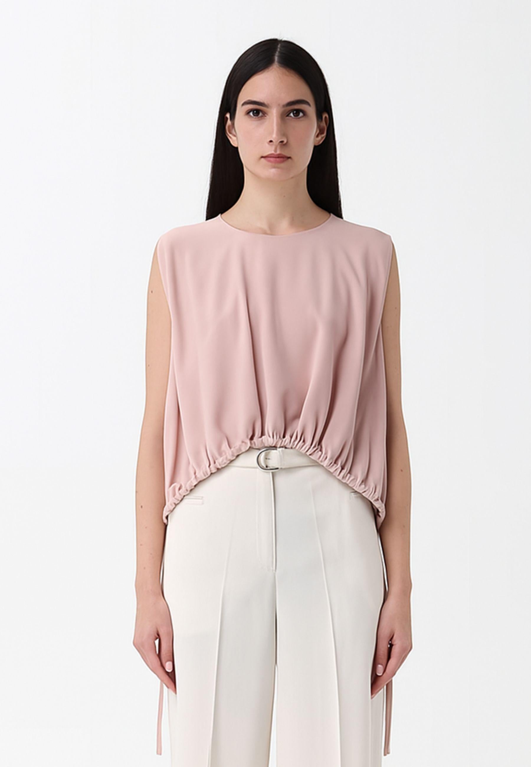 Blusa con arriccio<BR/>