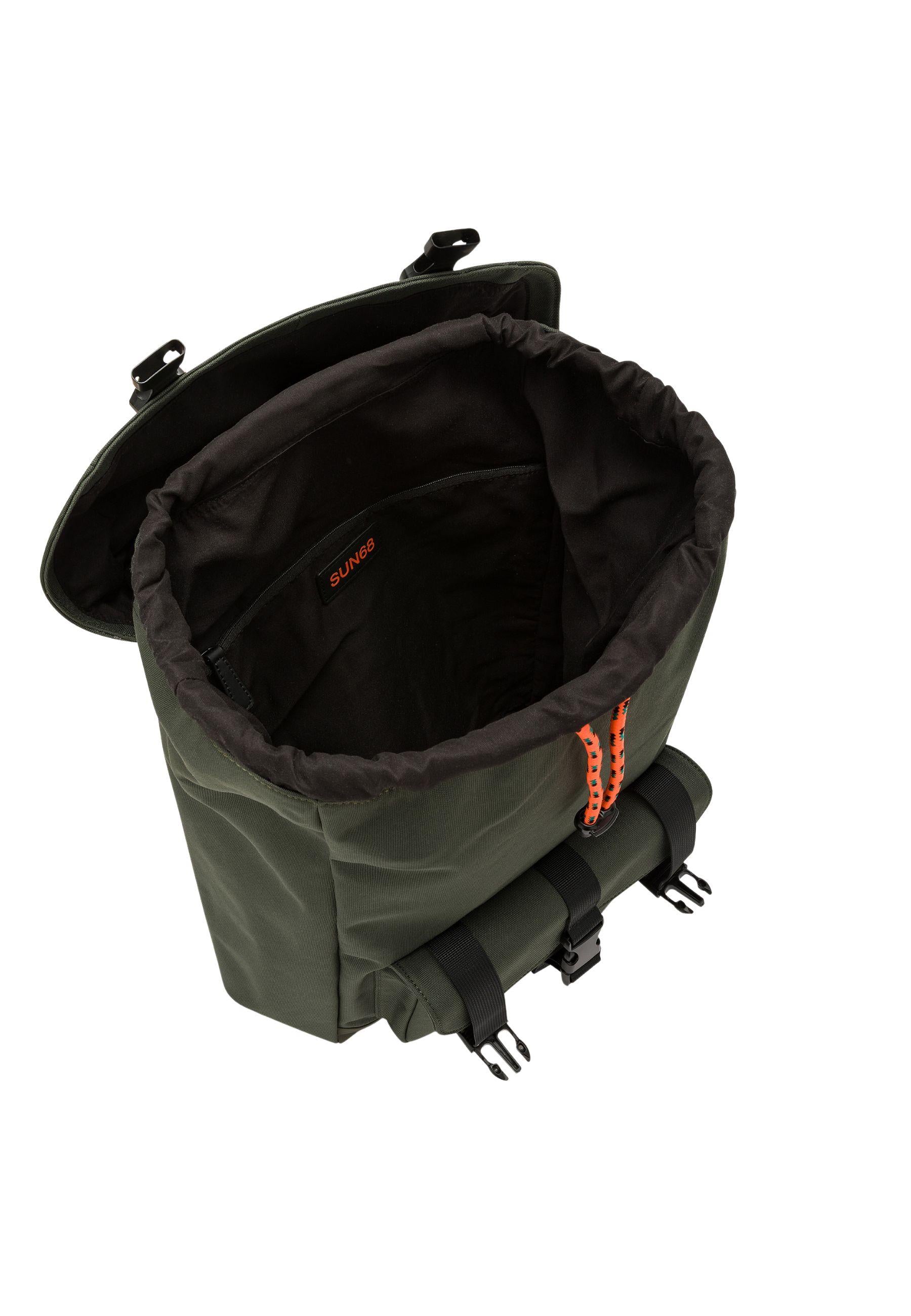 SUN68 Zaino Unisex - Colore Verde Militare