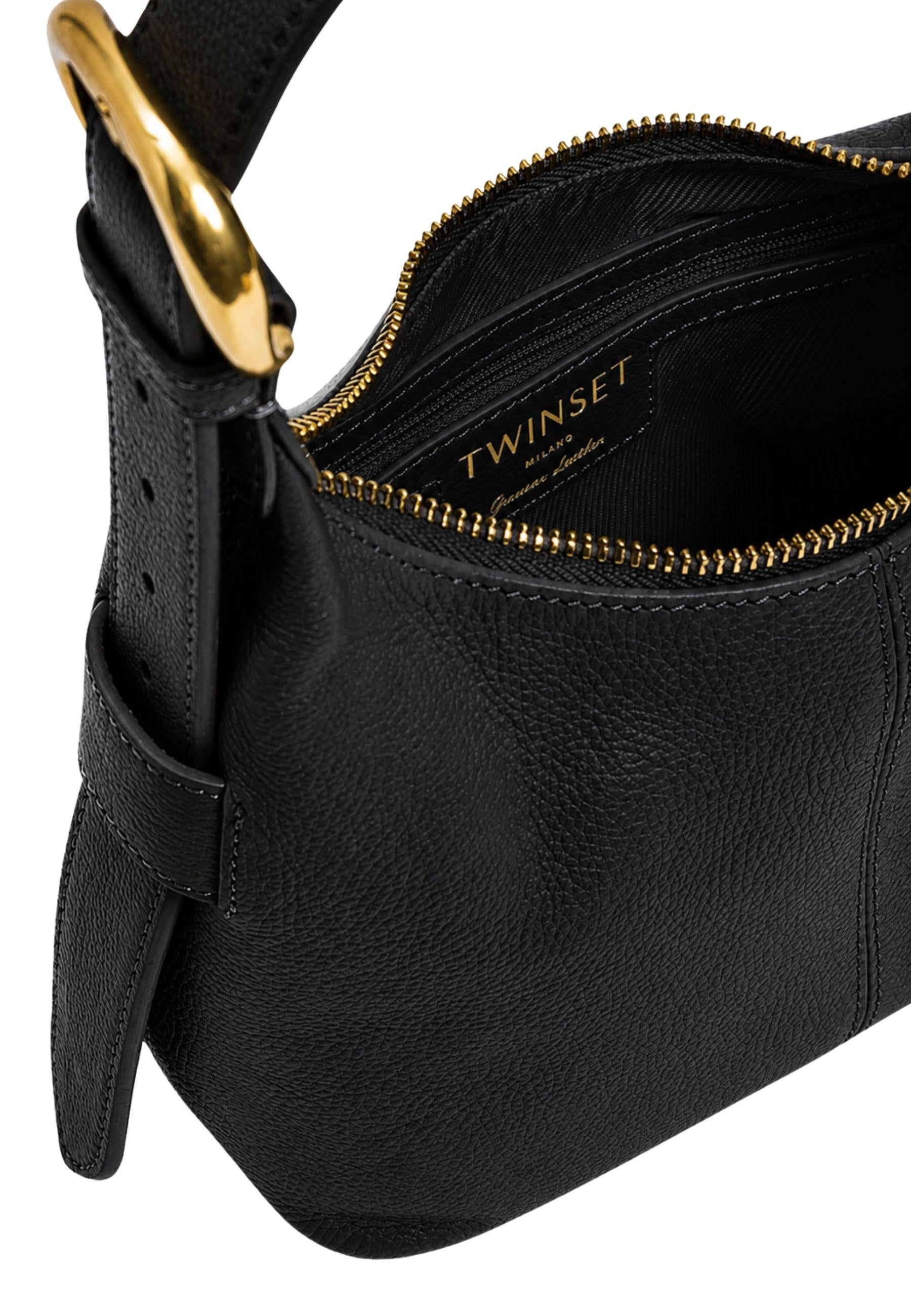 Borsa Hobo Donna in Vera Pelle con Tracolla Regolabile