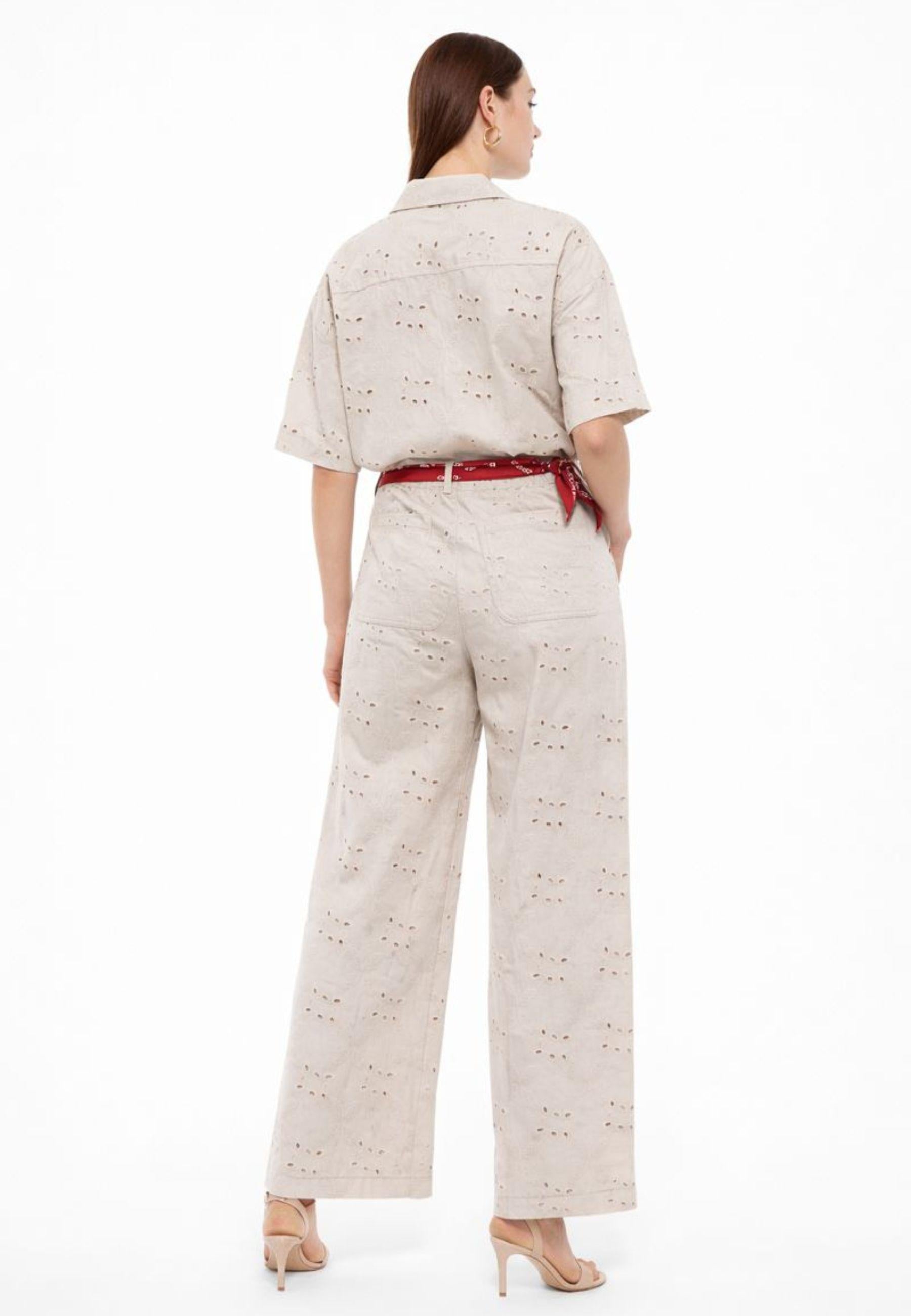 Camicia in cotone ricamato