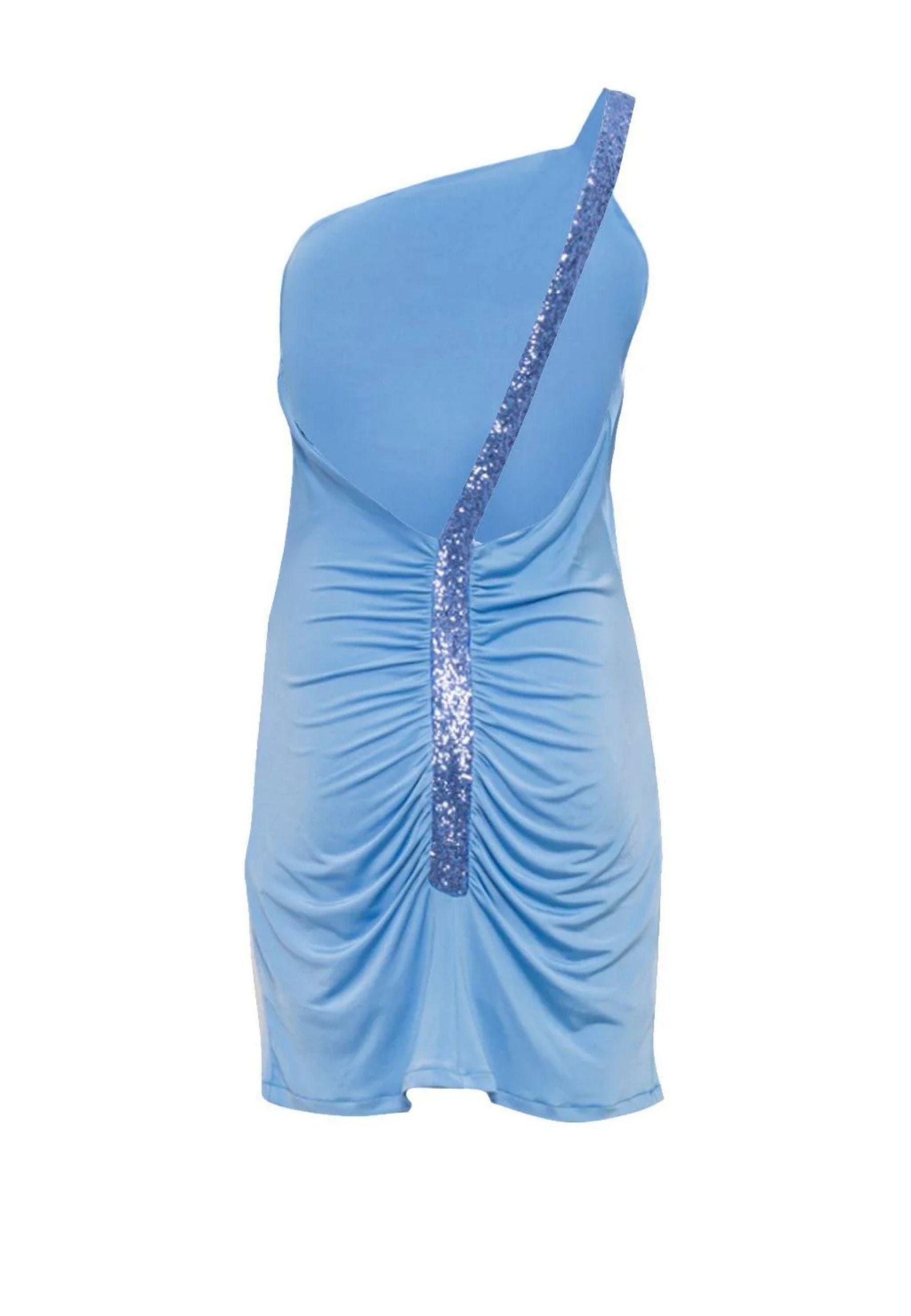 Mini dress monospalla aderente