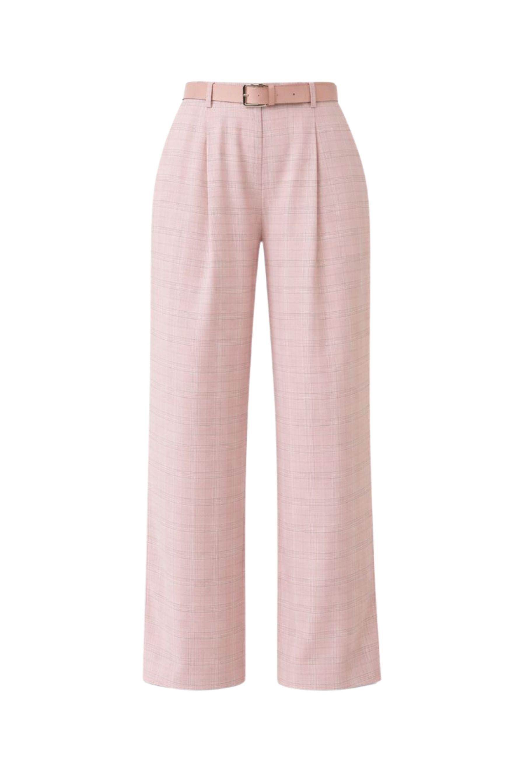 Pantalone Imperial a quadri rosa