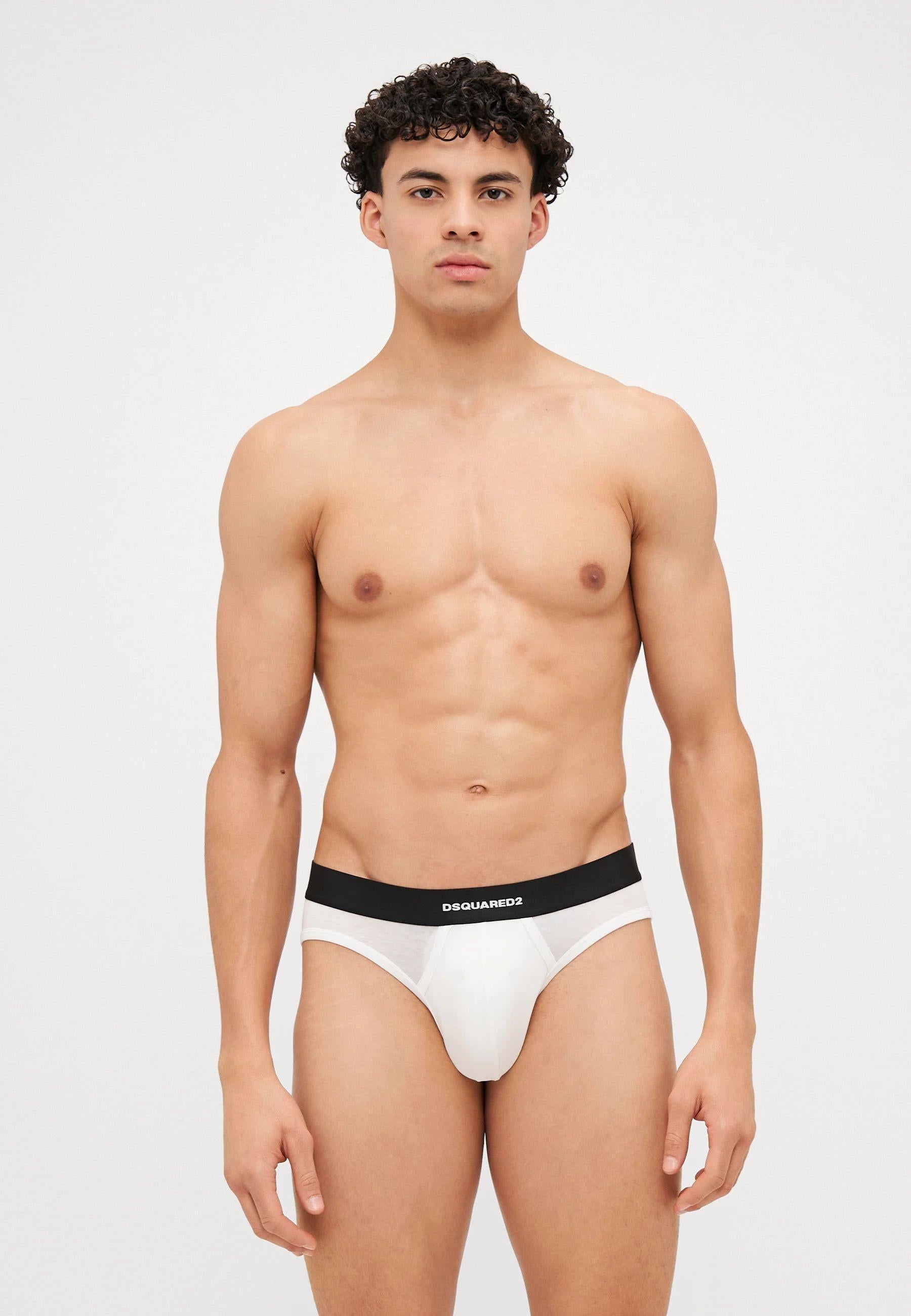 Confezione da 2 slip di colore bianco<BR/>