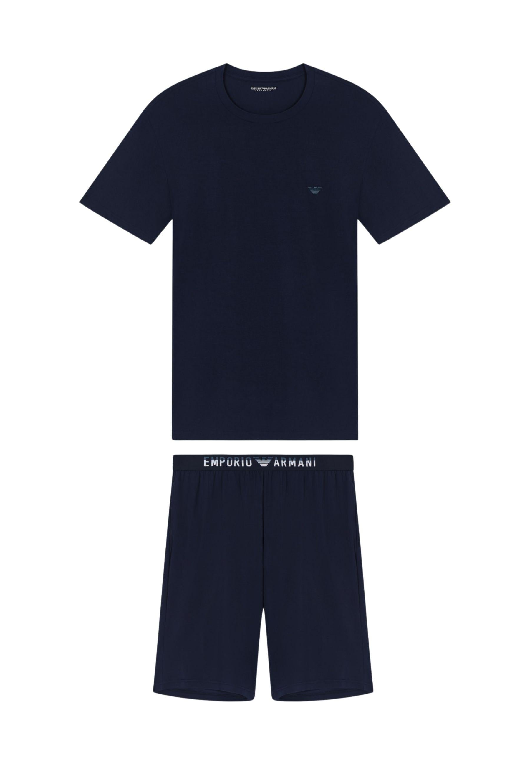 EMPORIO ARMANI - Pigiama con Bermuda in Soft Modal