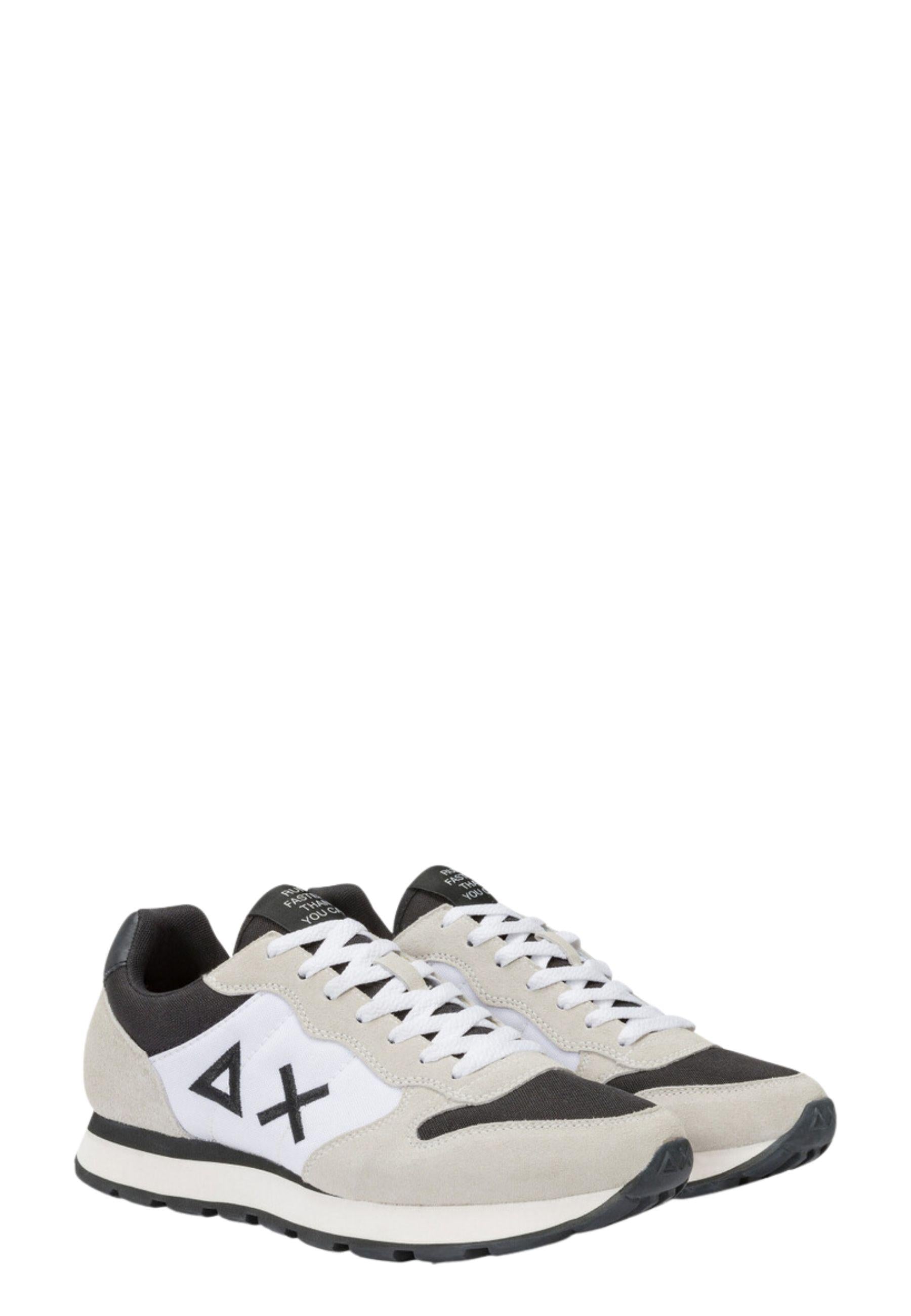 Sneaker Tom Color in nylon e suede Bianco