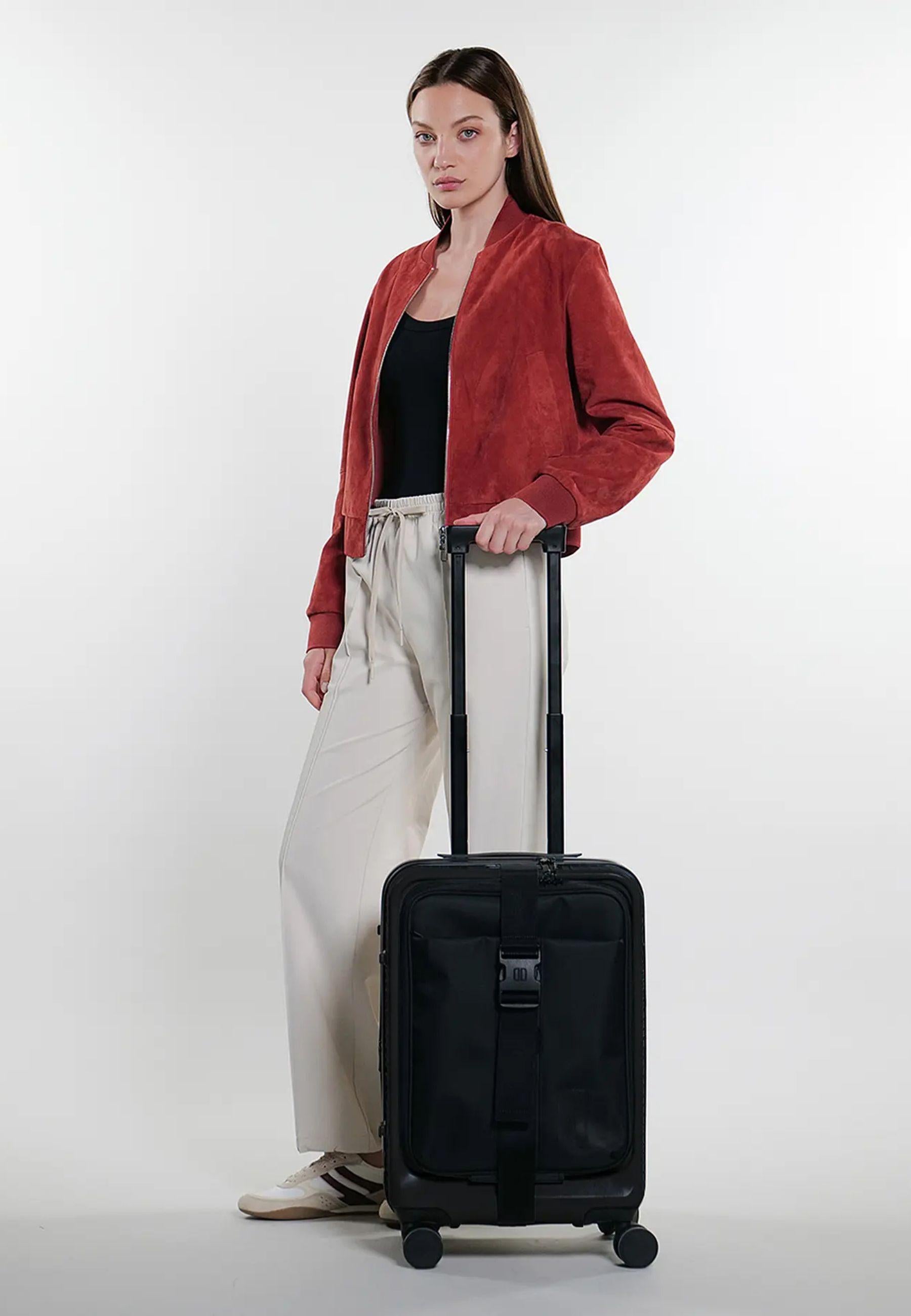 Trolley cabin piccolo Nero - Hardshell con serratura TSA