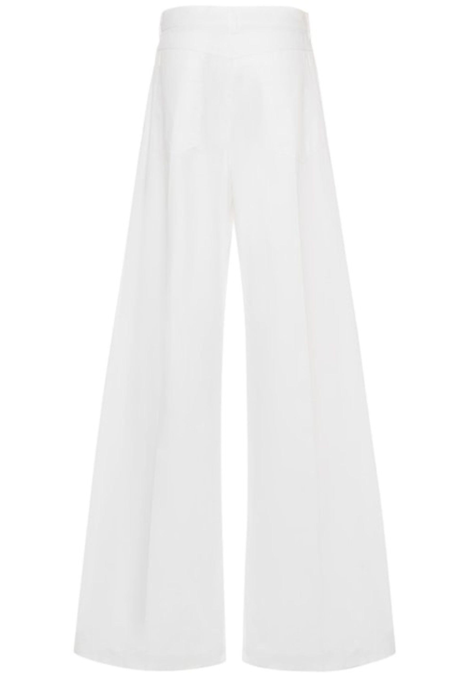 Sportmax - Pantaloni larghi Gebe in tela di cotone