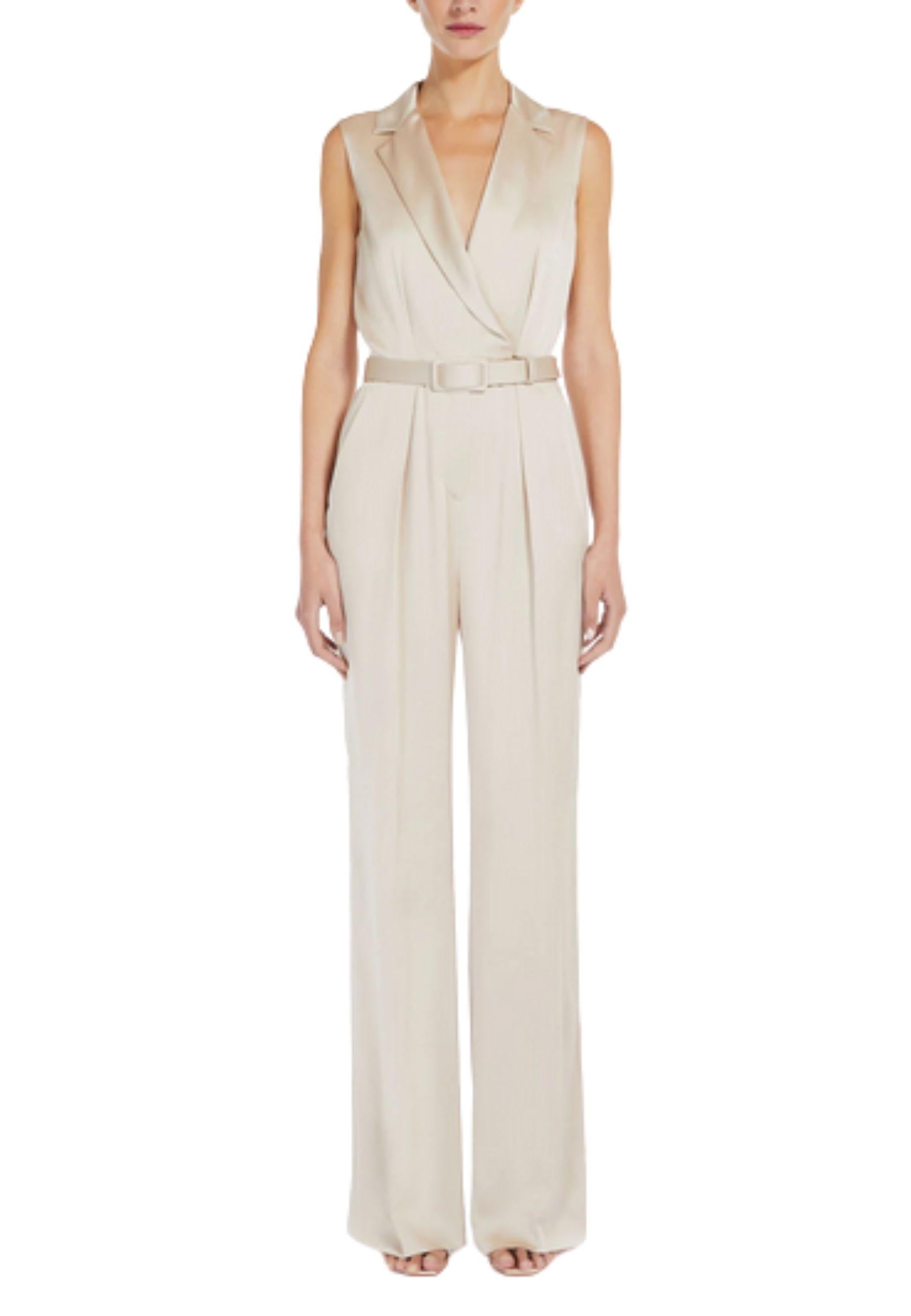 Max Mara Studio - Tuta Scrigno effetto smoking