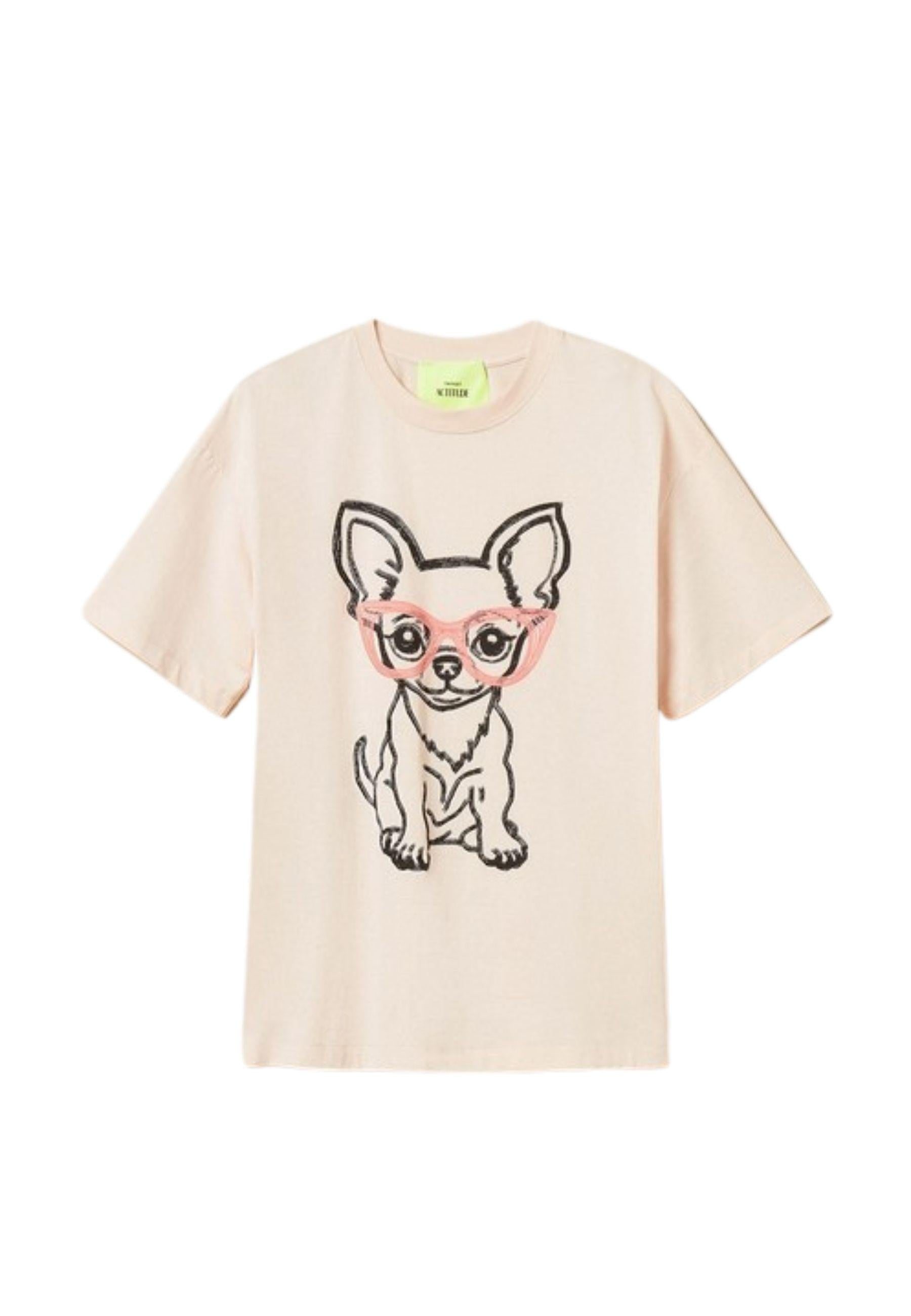 T-shirt oversize con stampa e ricamo - Actitude by Twinset