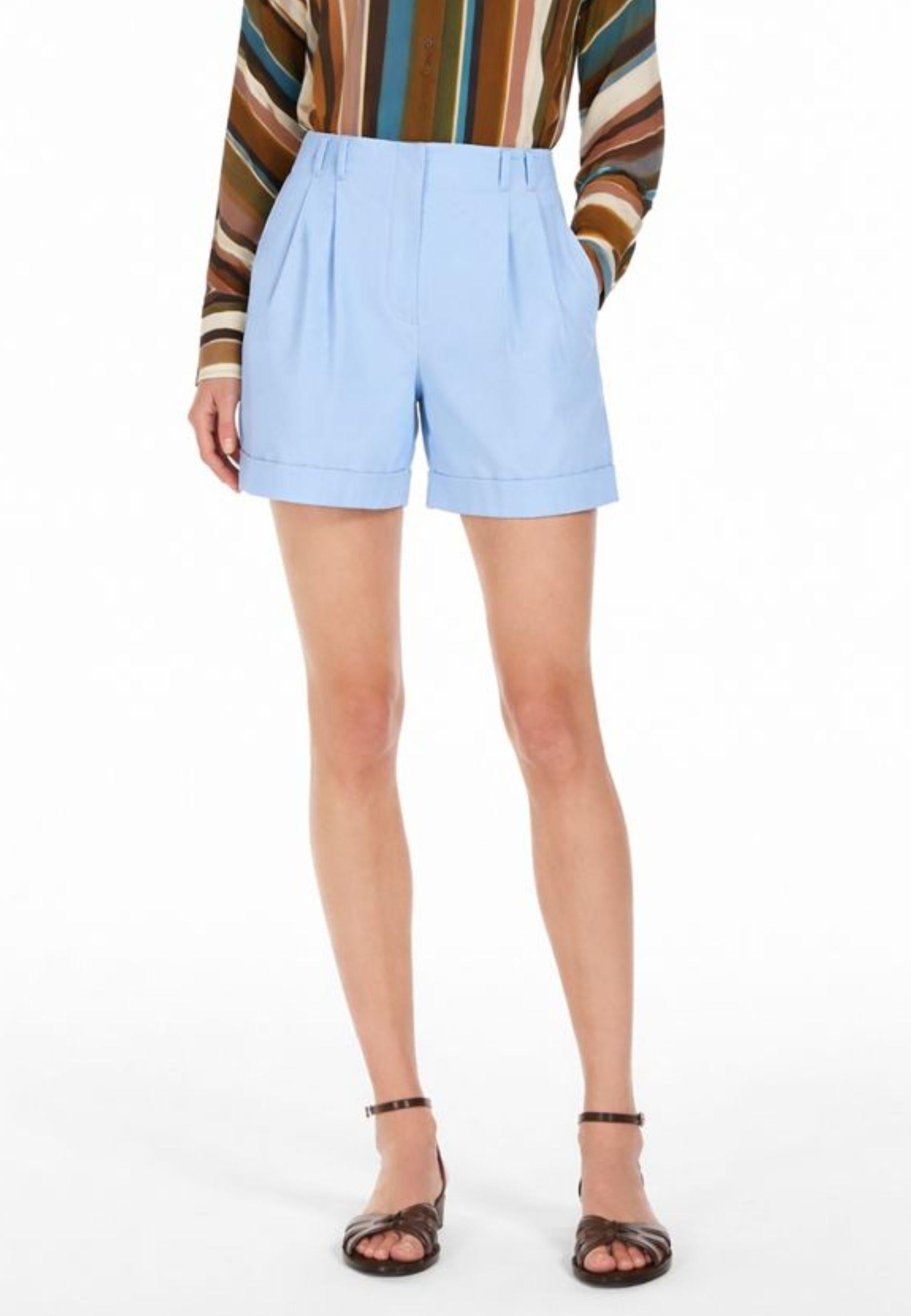 Short Bergen in gabardina di cotone stretch