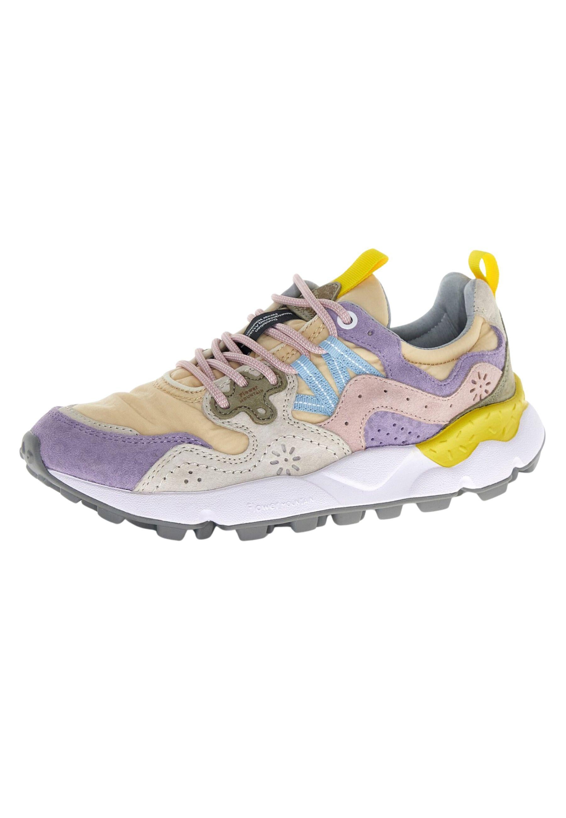 Sneaker Flower Mountain multicolor in pelle e tessuto tecnico