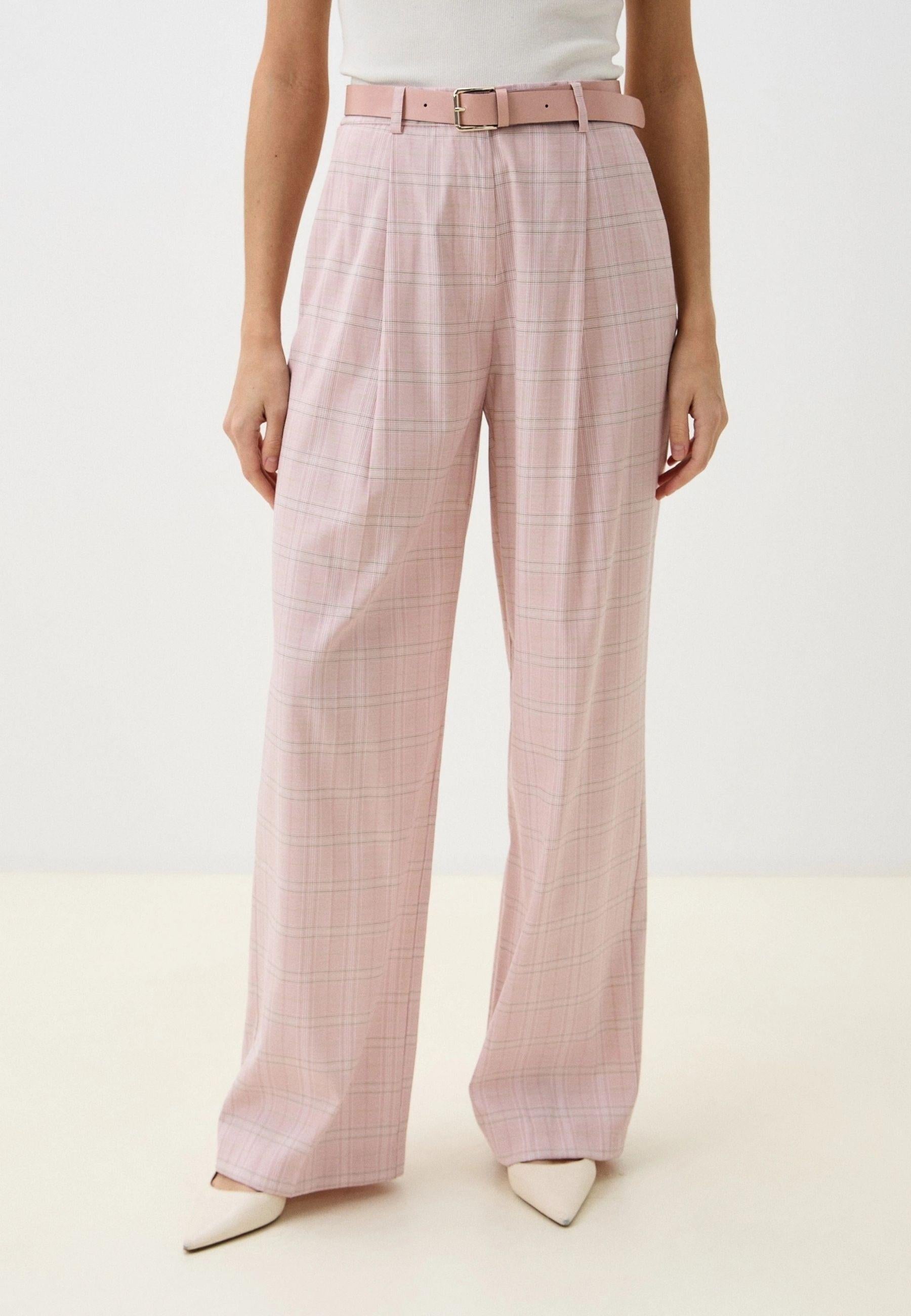 Pantalone Imperial a quadri rosa