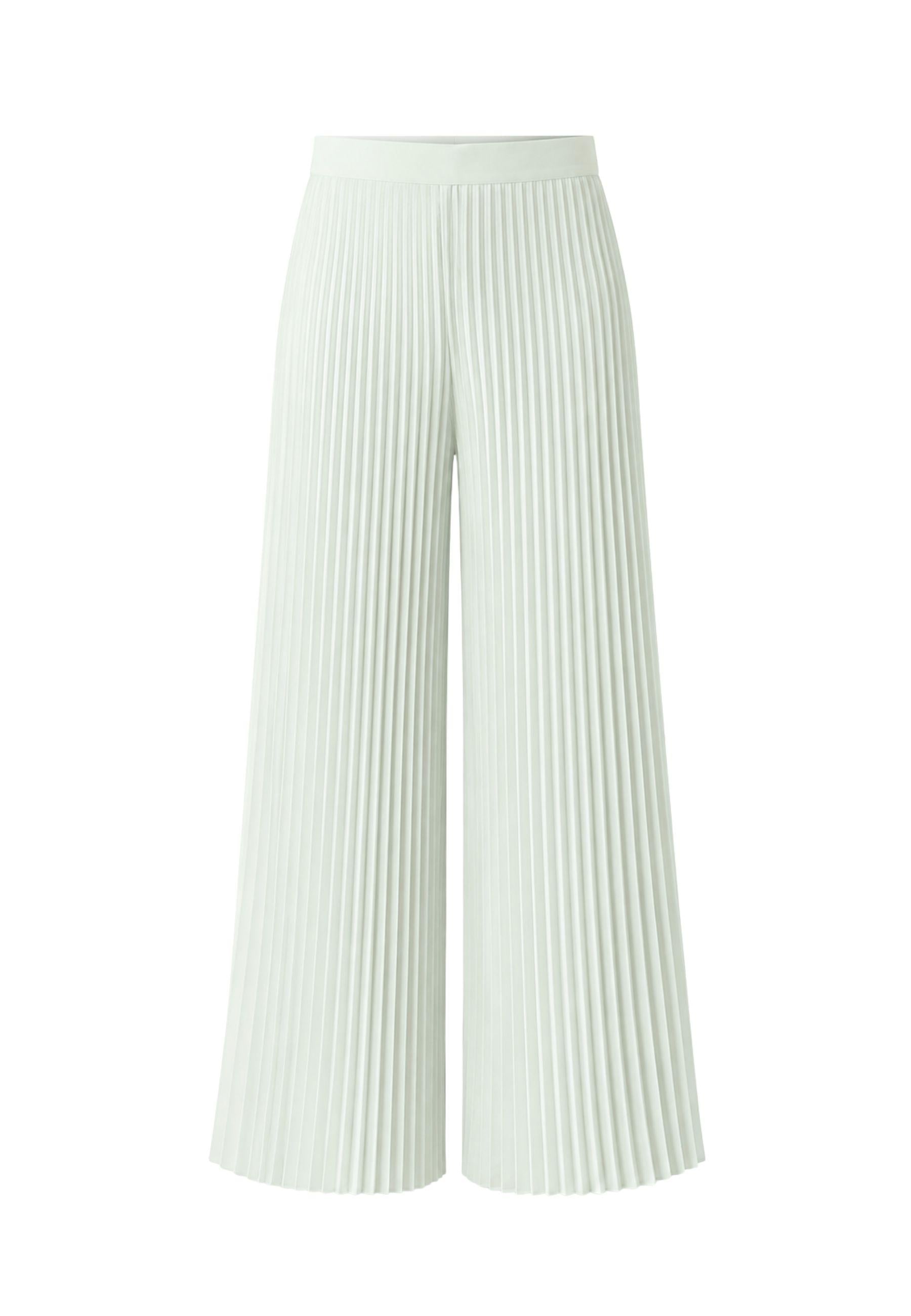 Pantalone plissé a gamba ampia